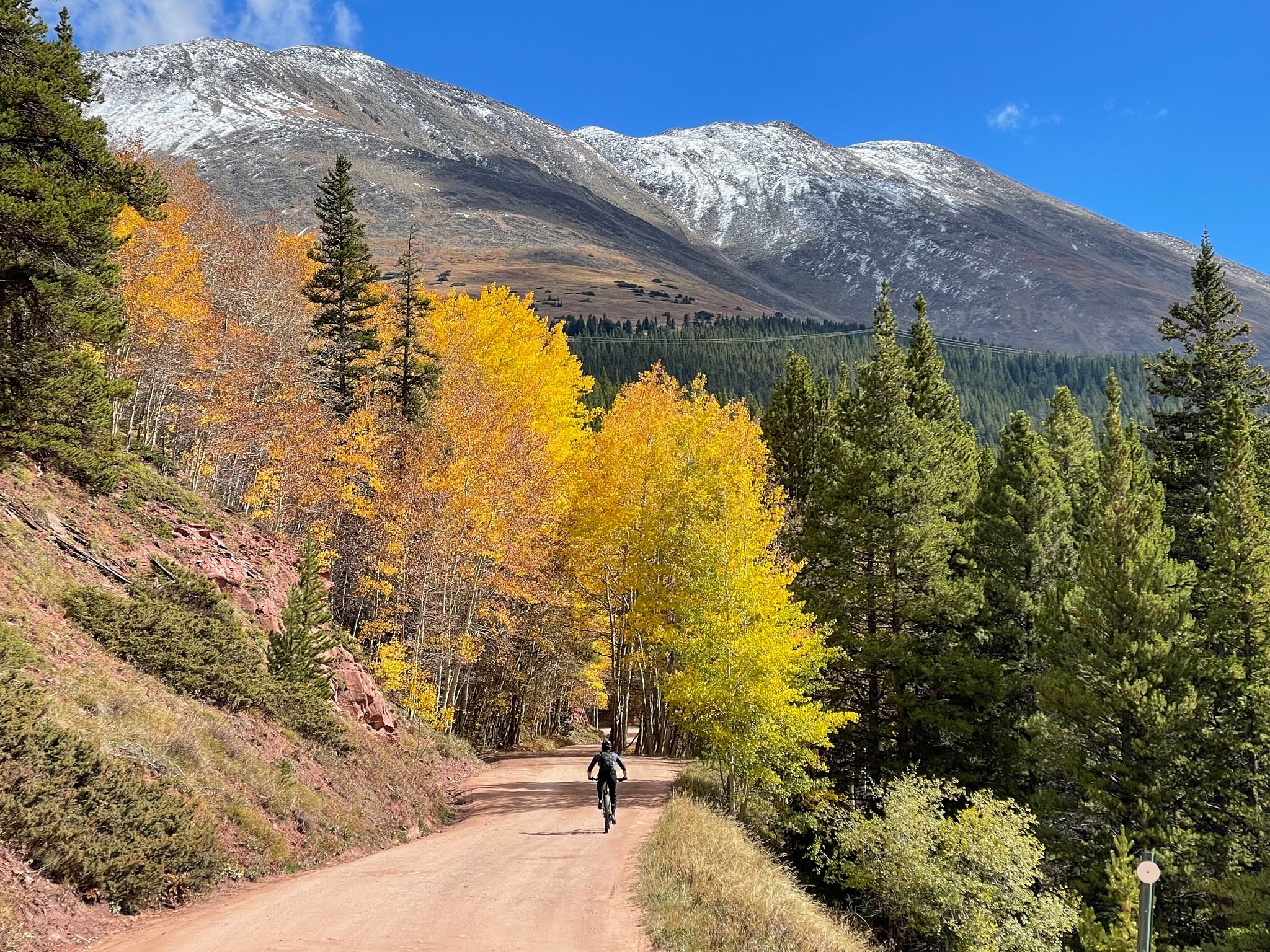 Lee biking outside Breck
