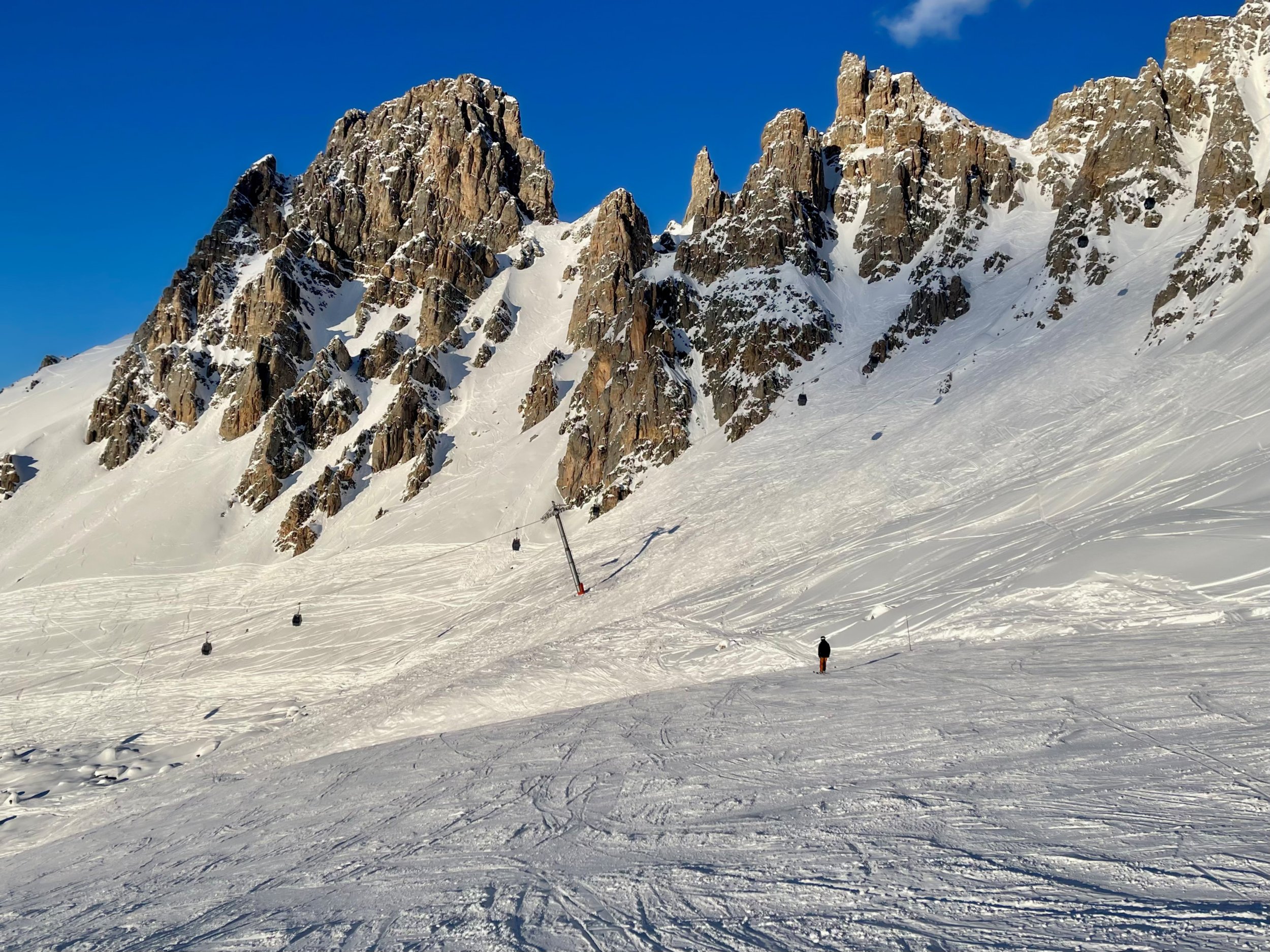 sunset in les 3 Vallées