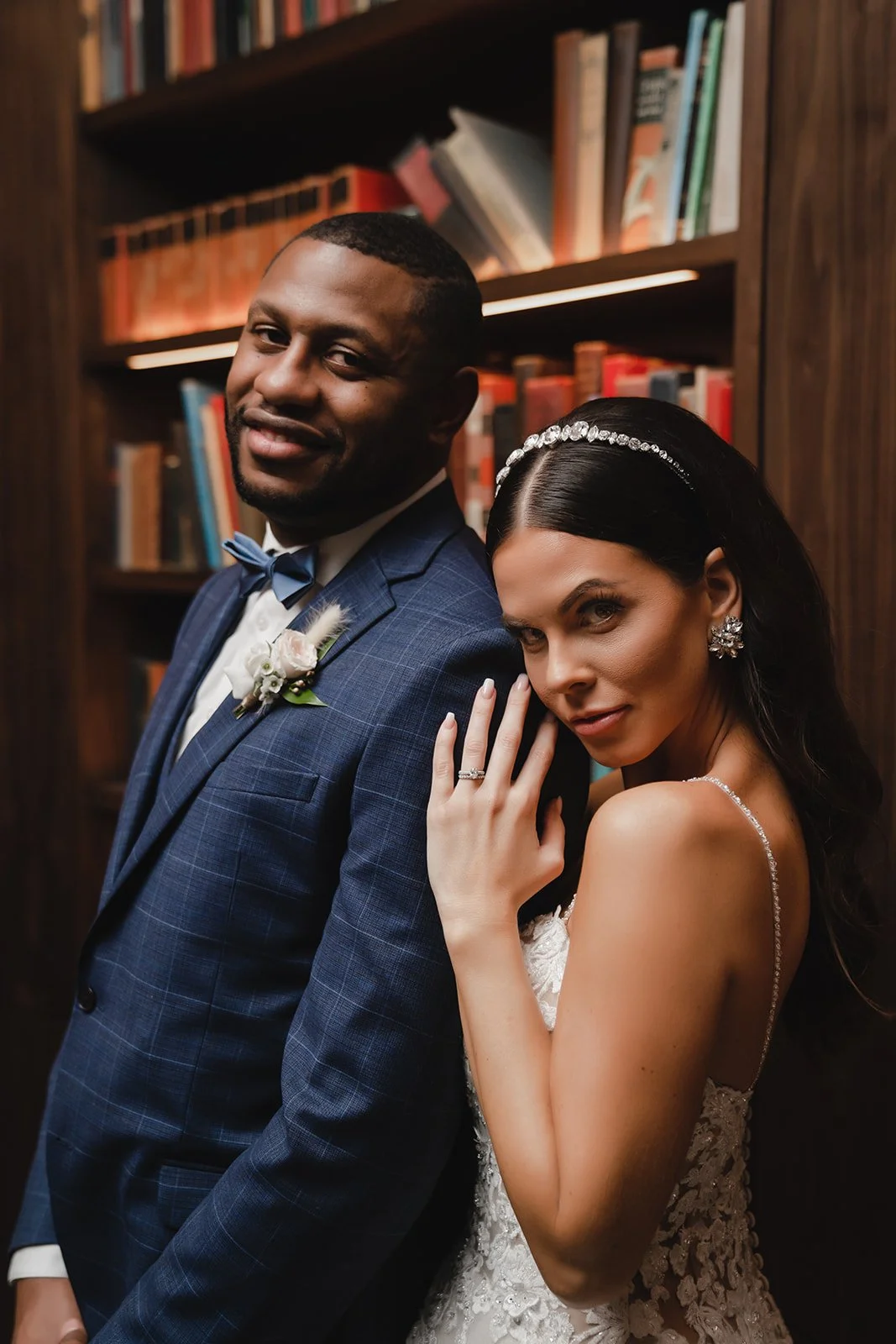 wedding couple indoor