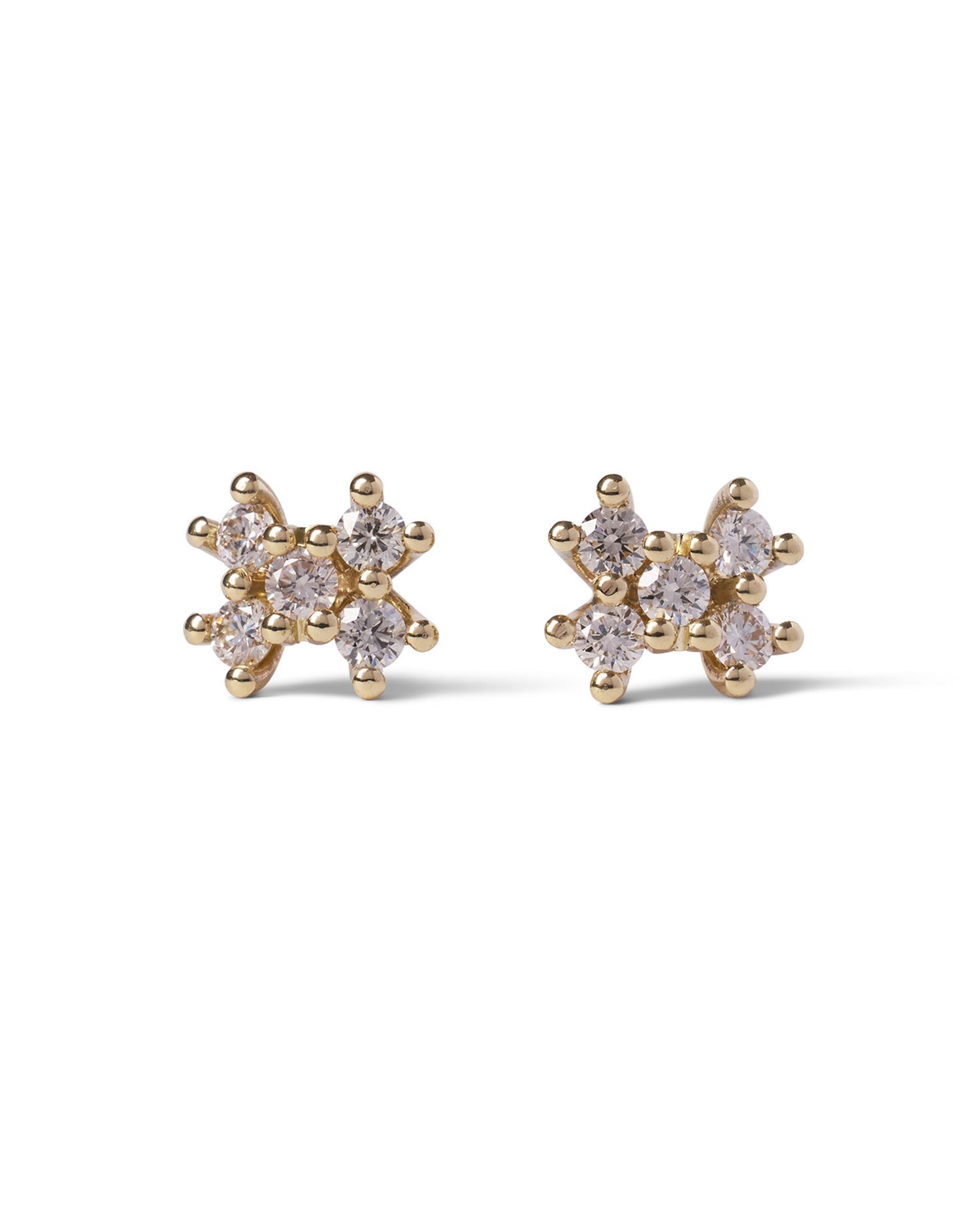 TWIN SOUL CLUSTER STUD EARRINGS - PAIR - Enquire