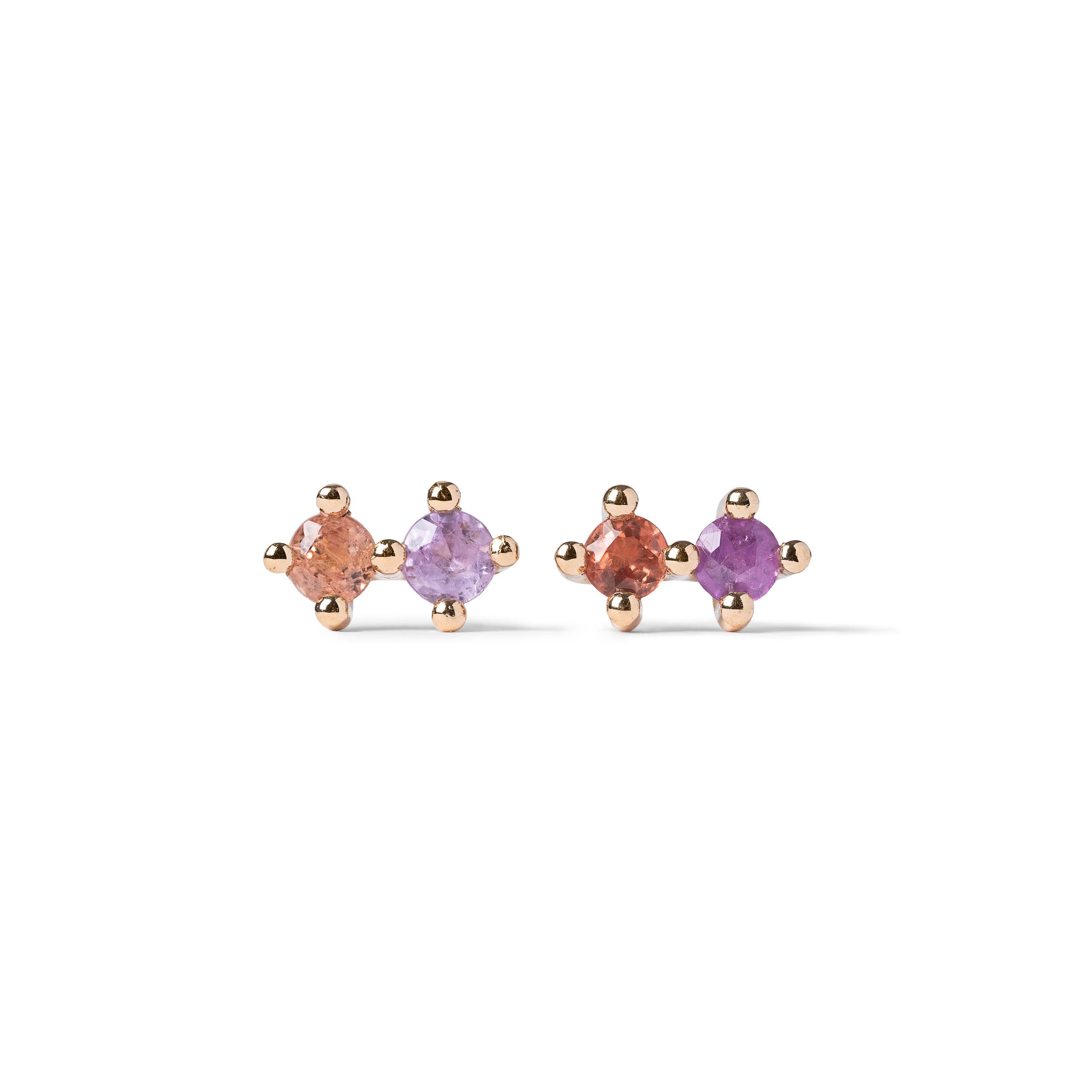 TWIN SOUL STUD EARRINGS - PAIR