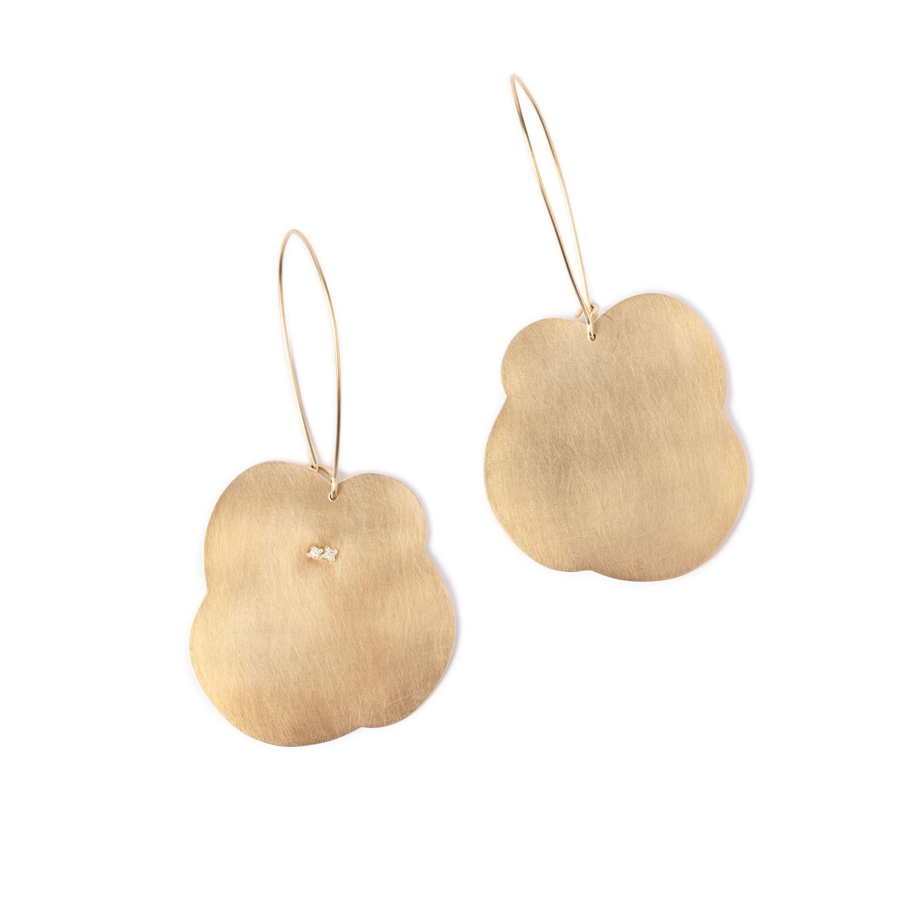 ODD SHAPED DIAMOND EARRINGS