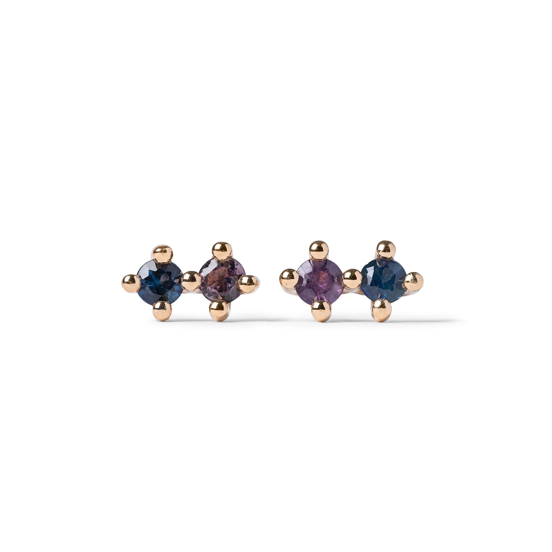 TWIN SOUL STUD EARRINGS - PAIR