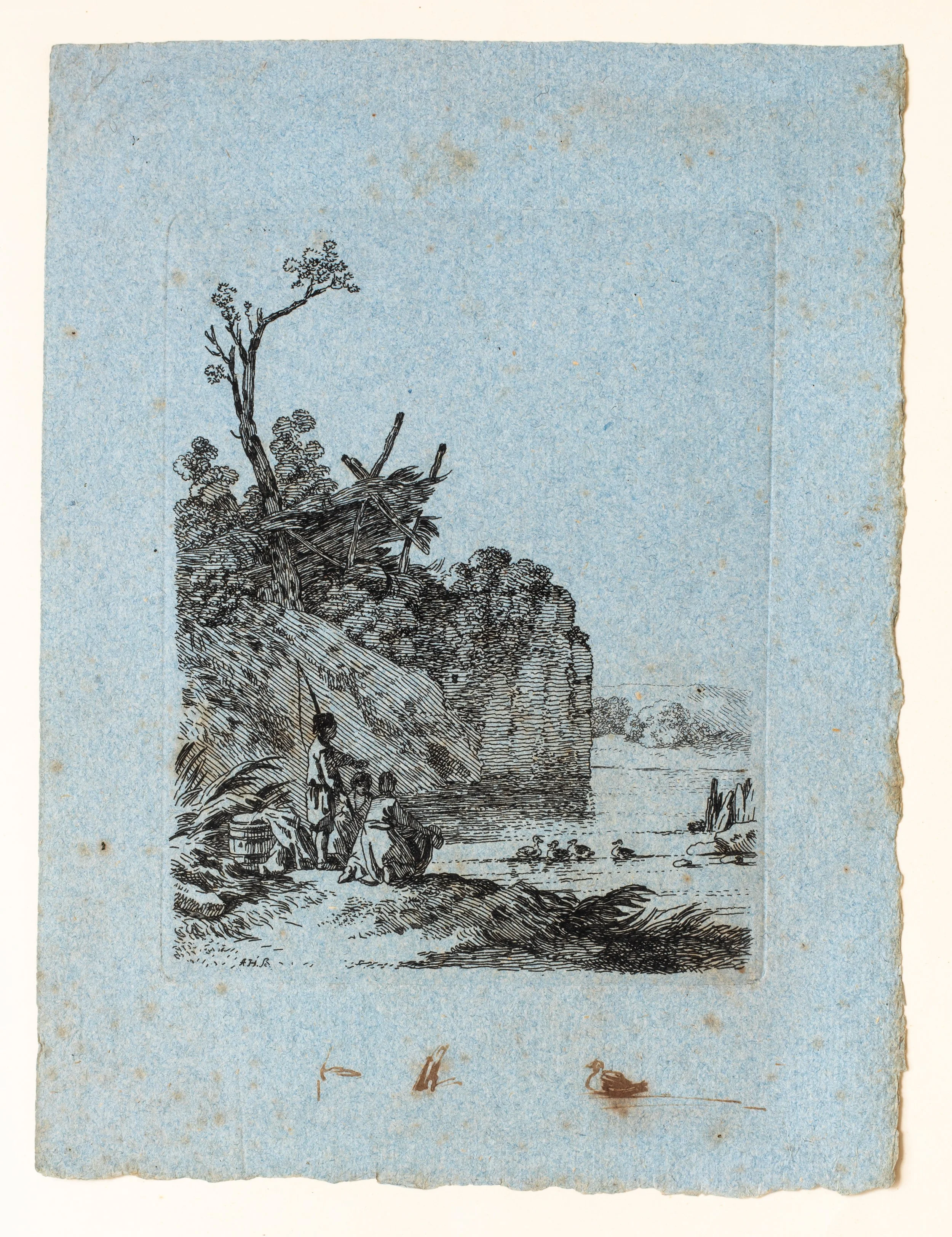 Anton Herzinger (1763-1832) Antique German Etching c.1800