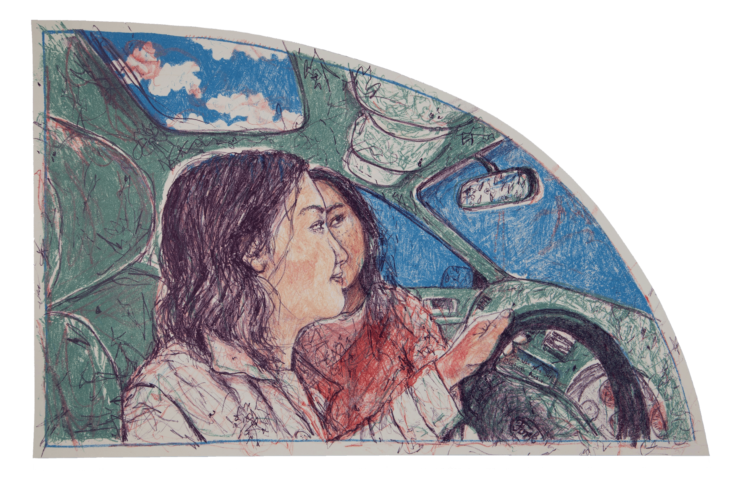 I'll Drive This Time; lithograph; 2023