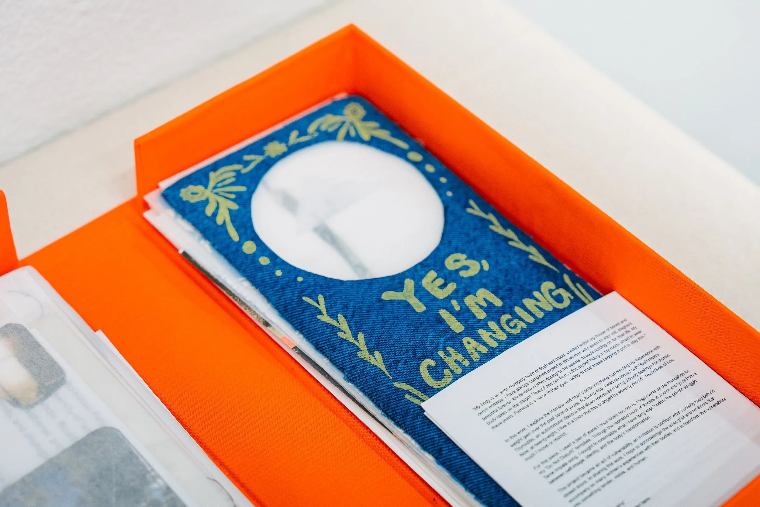 Detail; London Loftice's print in the portfolio box