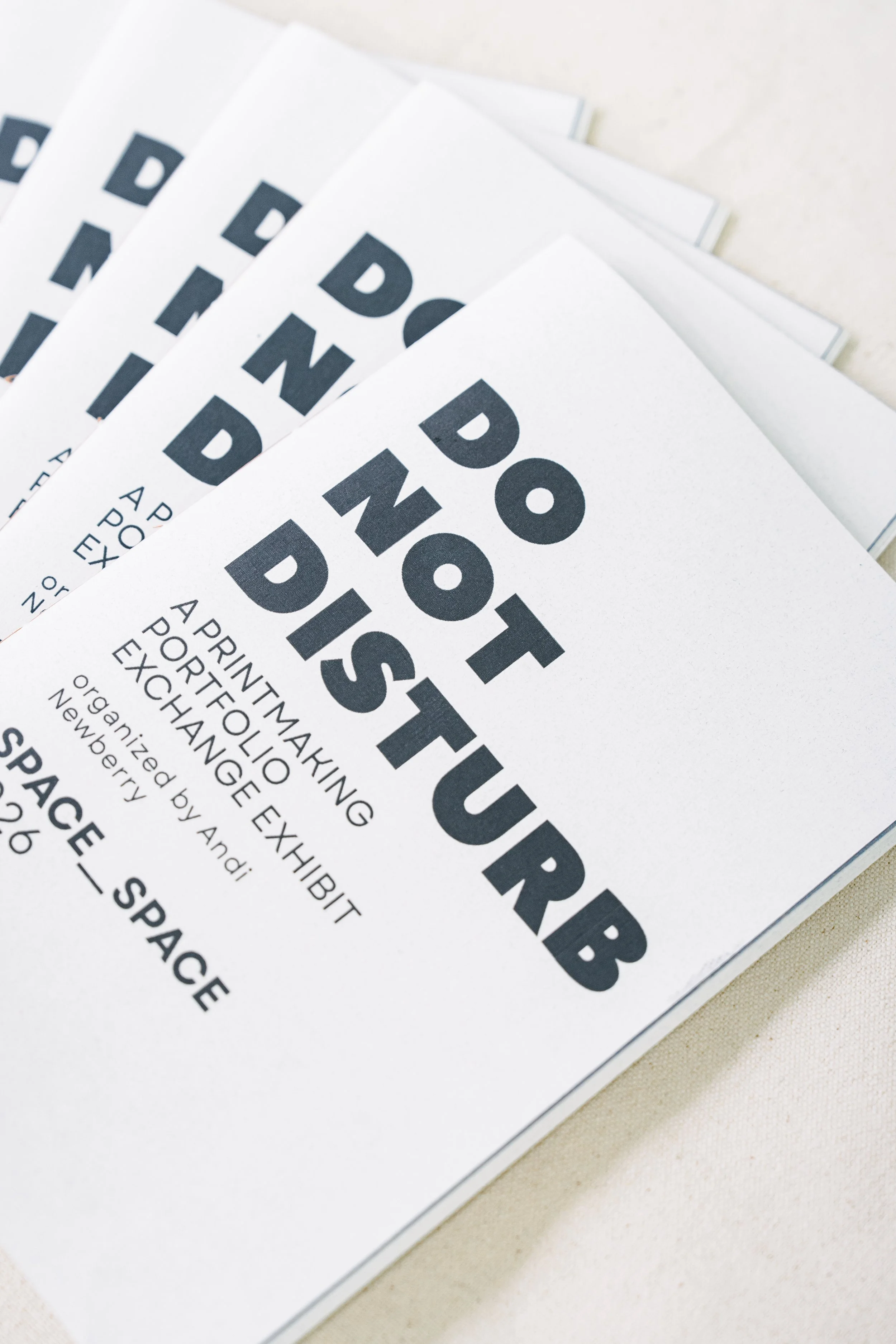 Zines I made and hand-bound for the opening