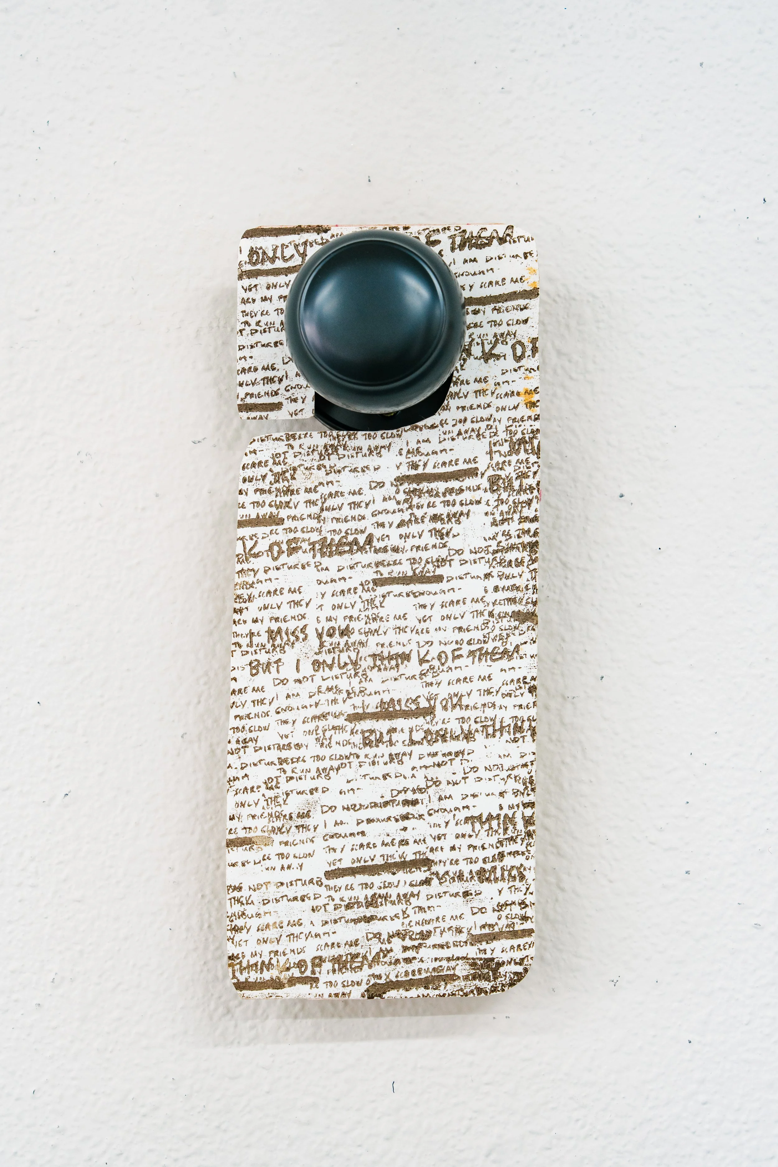 Alanna Austin; "But I’m Already Disturbed"; screenprint, collage and handmade paper (side 2)