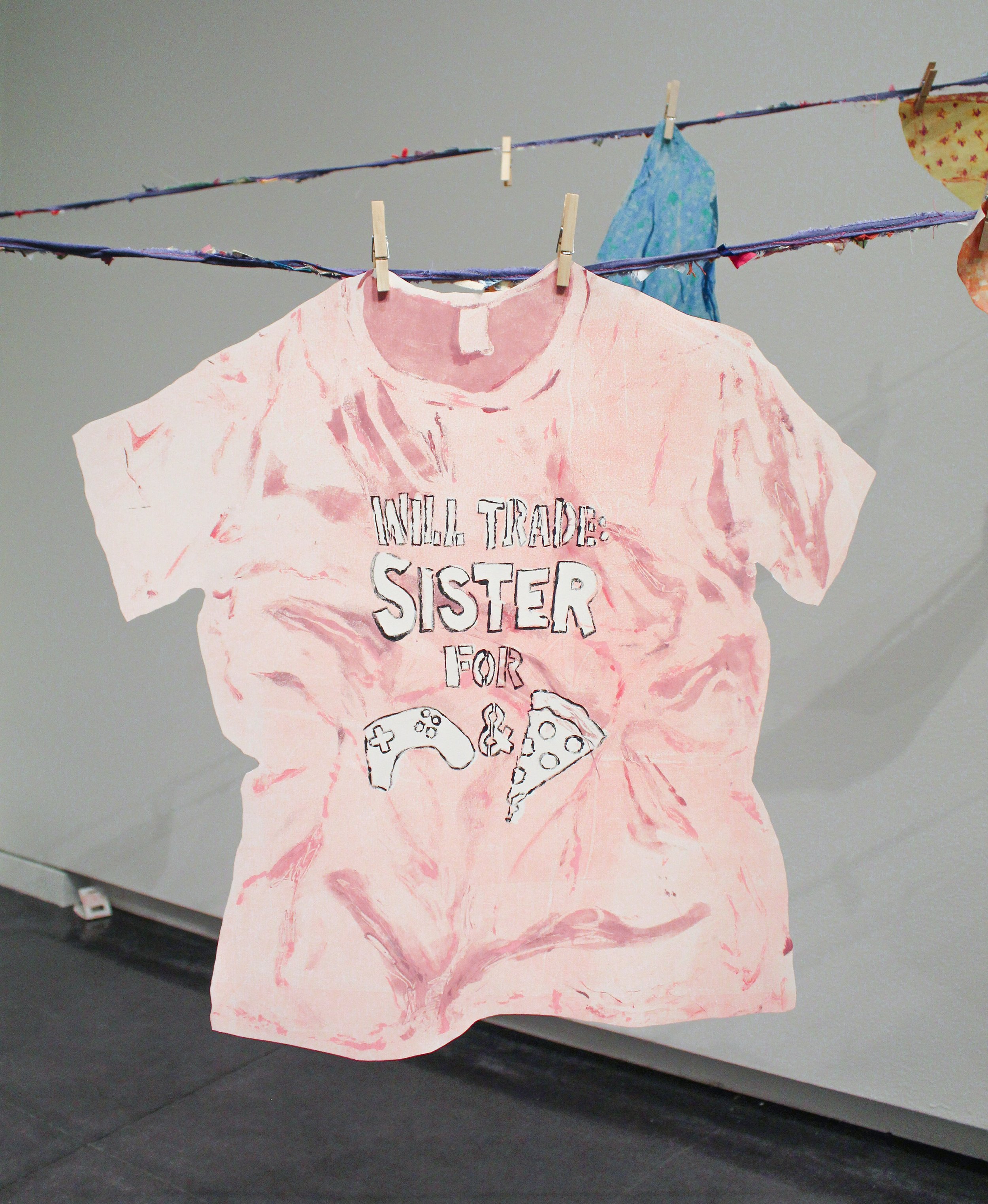 If I Were a Boy, I Would Wear This T-Shirt; monotype on Arnhem paper; 2024