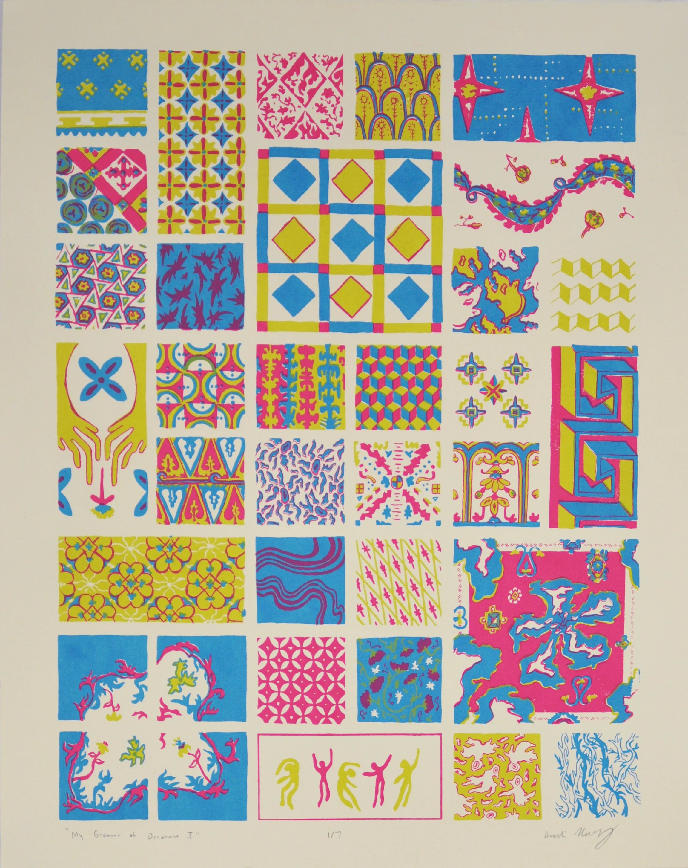 My Grammar of Ornament I; screenprint; 2021