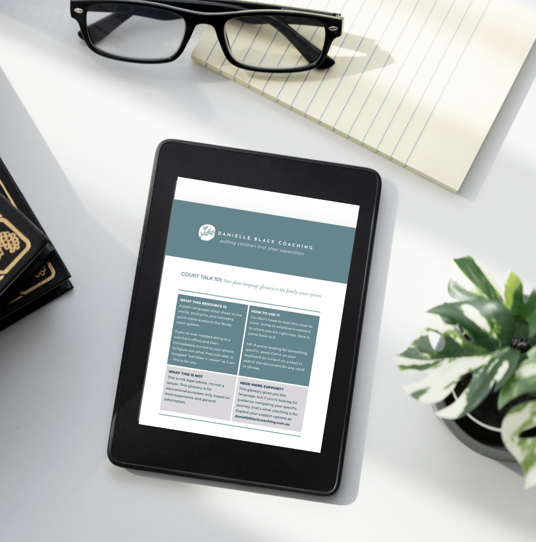 Free digital plain-language Australian Family Court Glossary