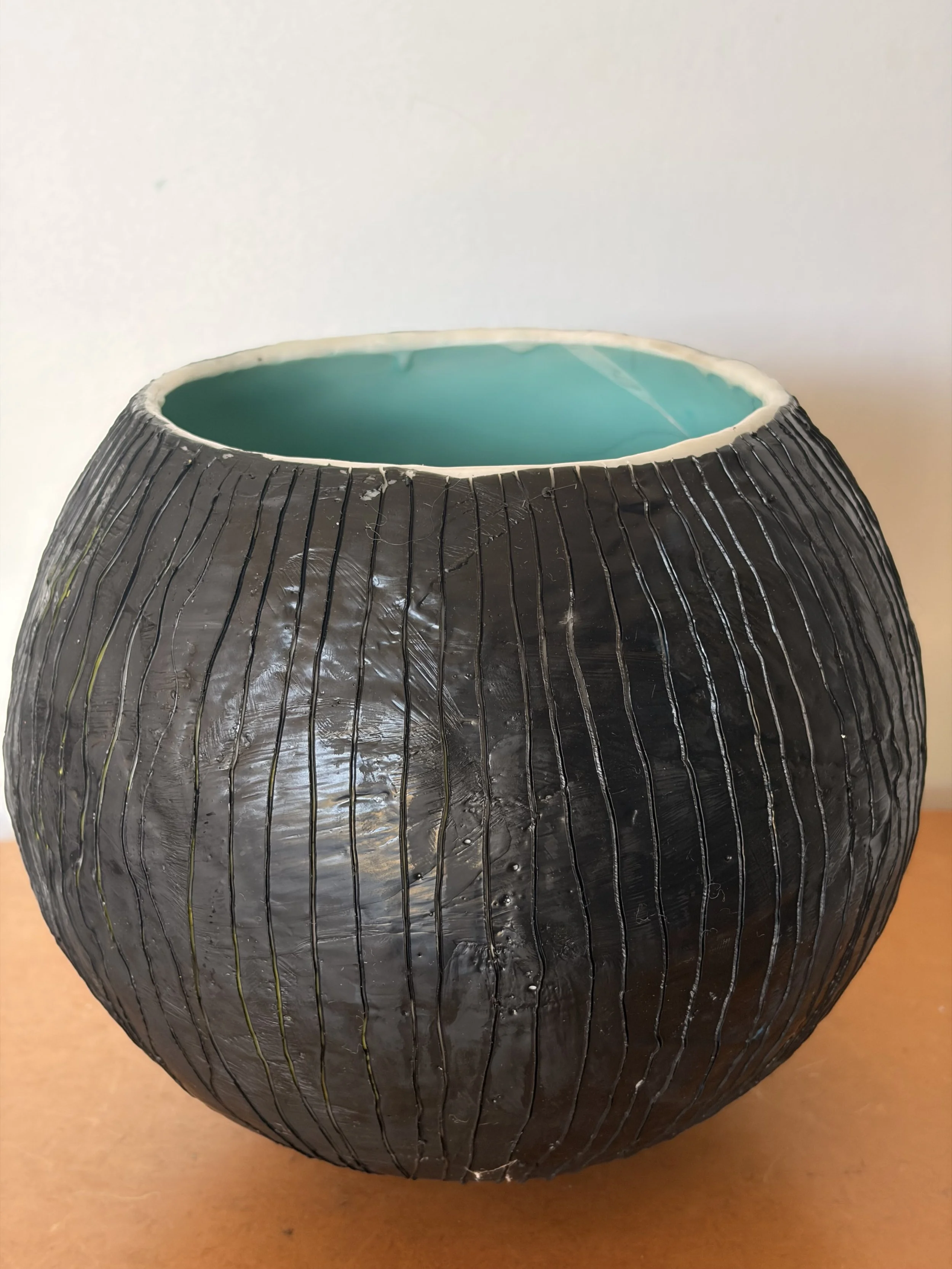 The Quiet Within – Encaustic Wax & Resin Sculptural Vessel | Handcrafted Art Bowl | Studio Fifty Thr