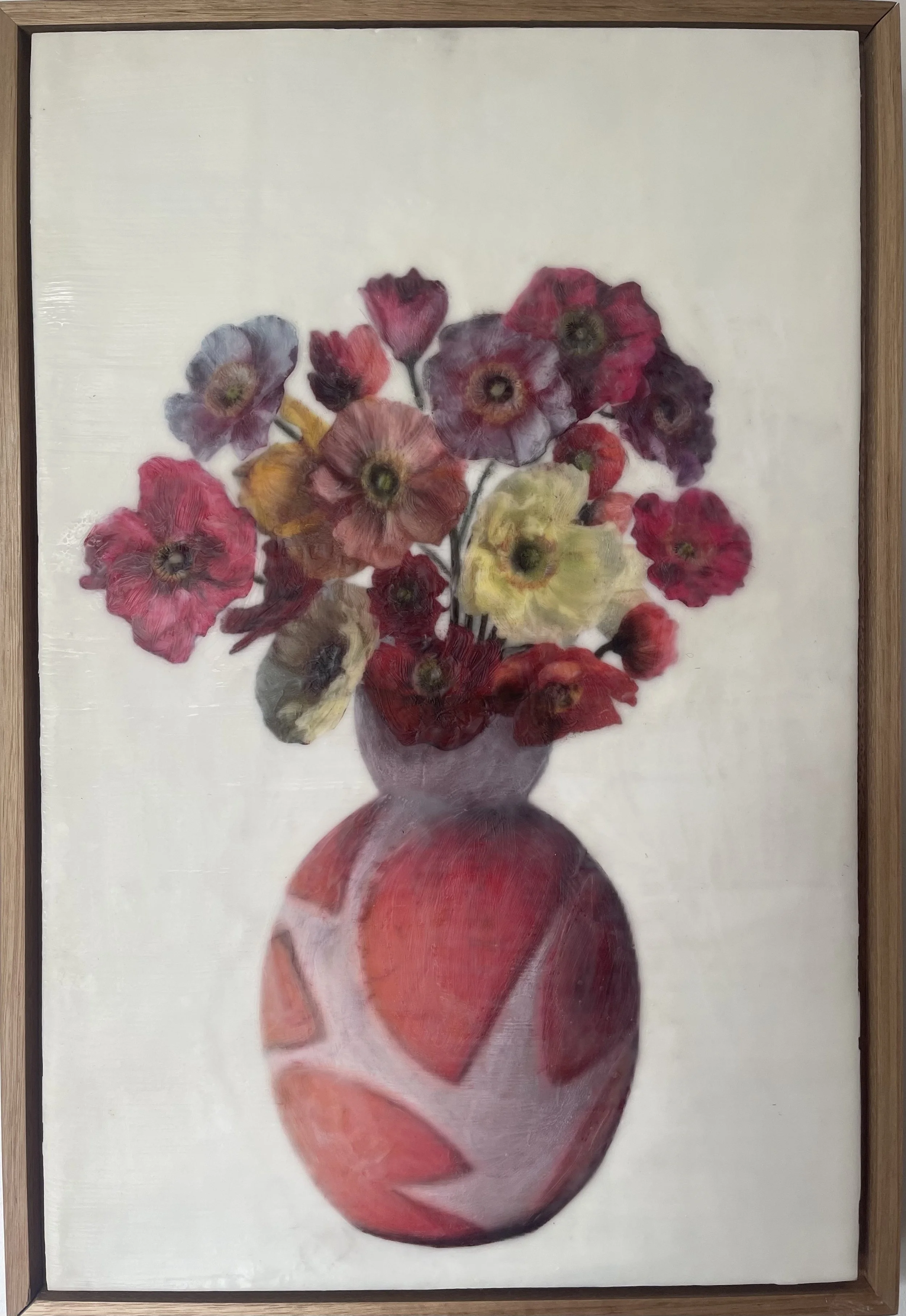 Encaustic wax painting