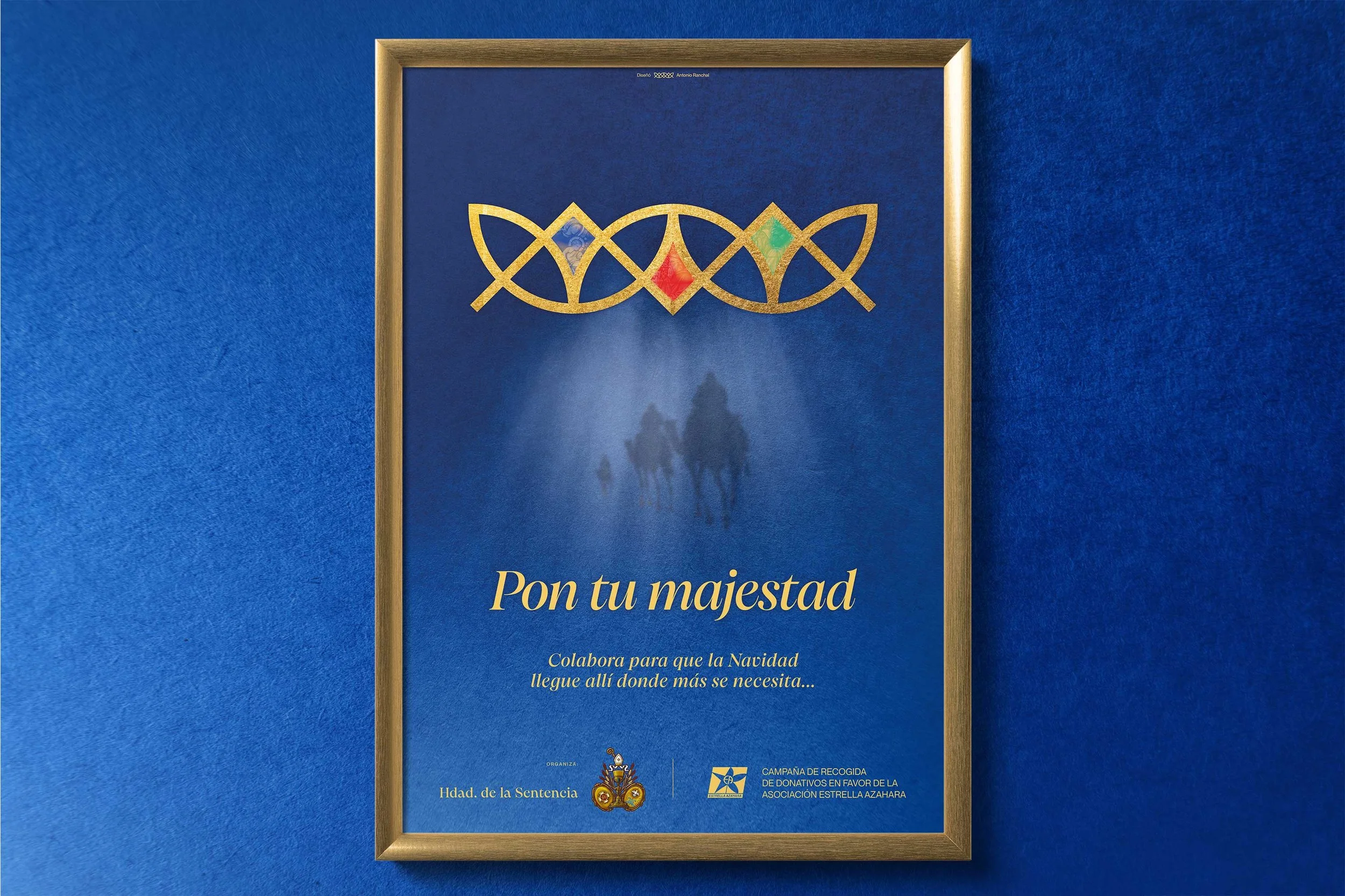 Cartel de la campaña “Pon tu majestad” para la edición de 2023, diseñado por Antonio Ranchal
