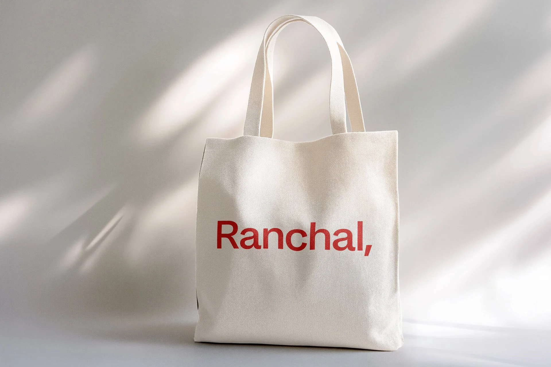 Bolsa grande de Ranchal, con el logotipo en el centro