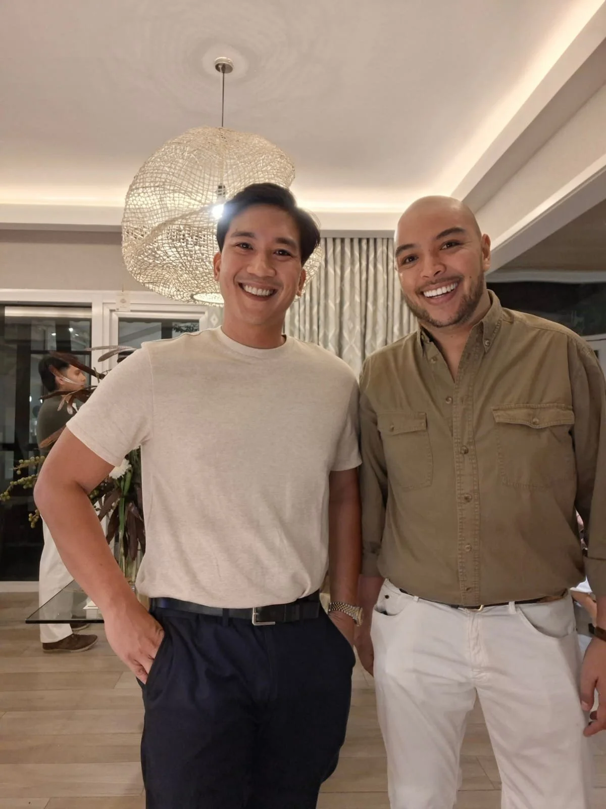 Filipino ceramic artist Jose Solon Perfecto with Prince of Maximalism Ram Lopez-Vito Bucoy