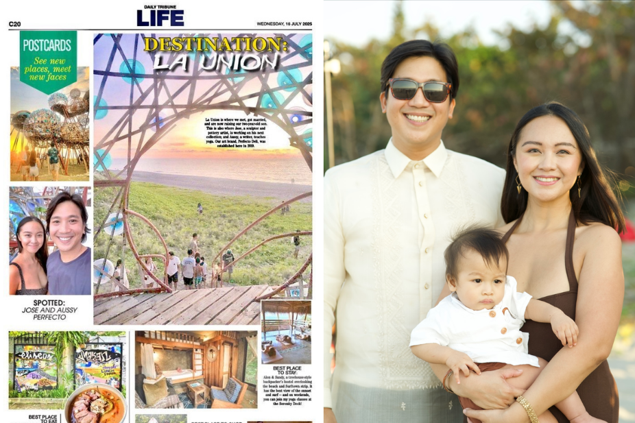 Jose Perfecto and Aussy Perfecto show Daily Tribune around La Union for a travel feature of the tourist destination