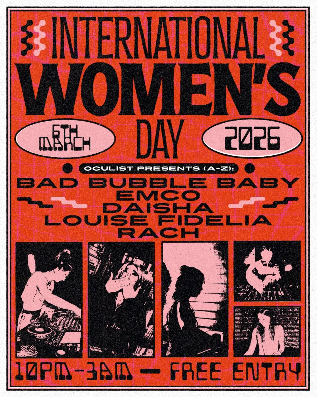 International Women's Day w/ Daisha, Emco, Rach, Bad Bubble Baby, Louise Fidelia