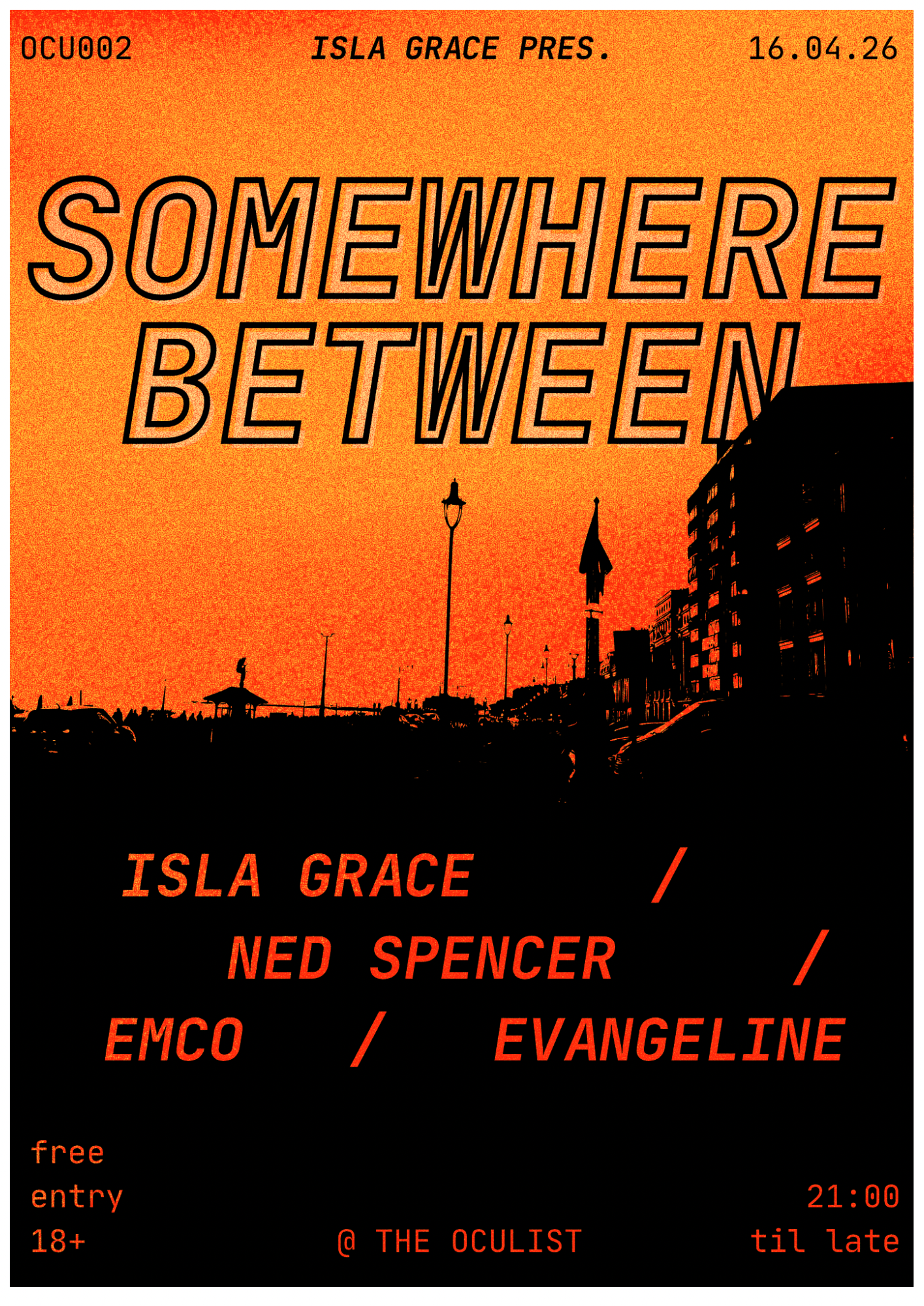 Oculist Student Nights w/ Somewhere Between