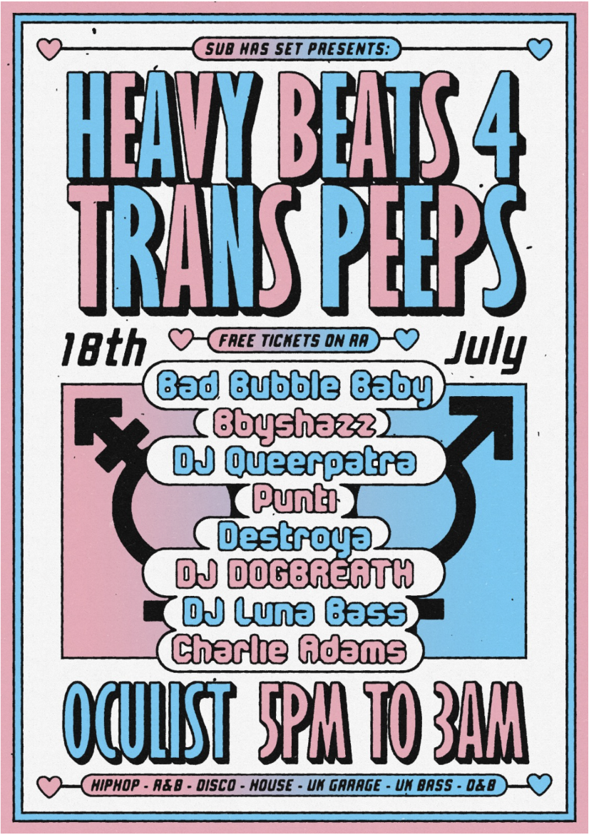 TRANS PRIDE! HEAVY BEATS 4 TRANS PEEPS