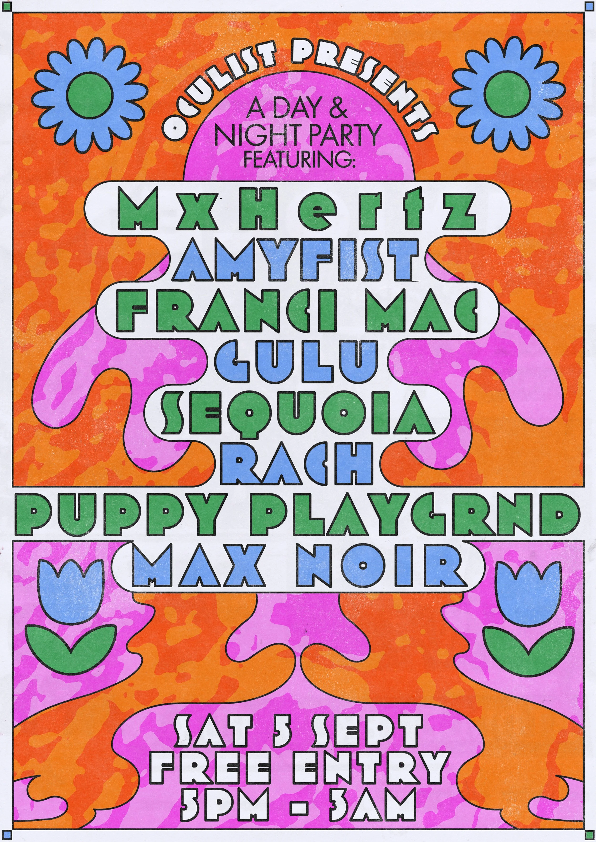 Oculist Presents... Day &amp; Night Party!