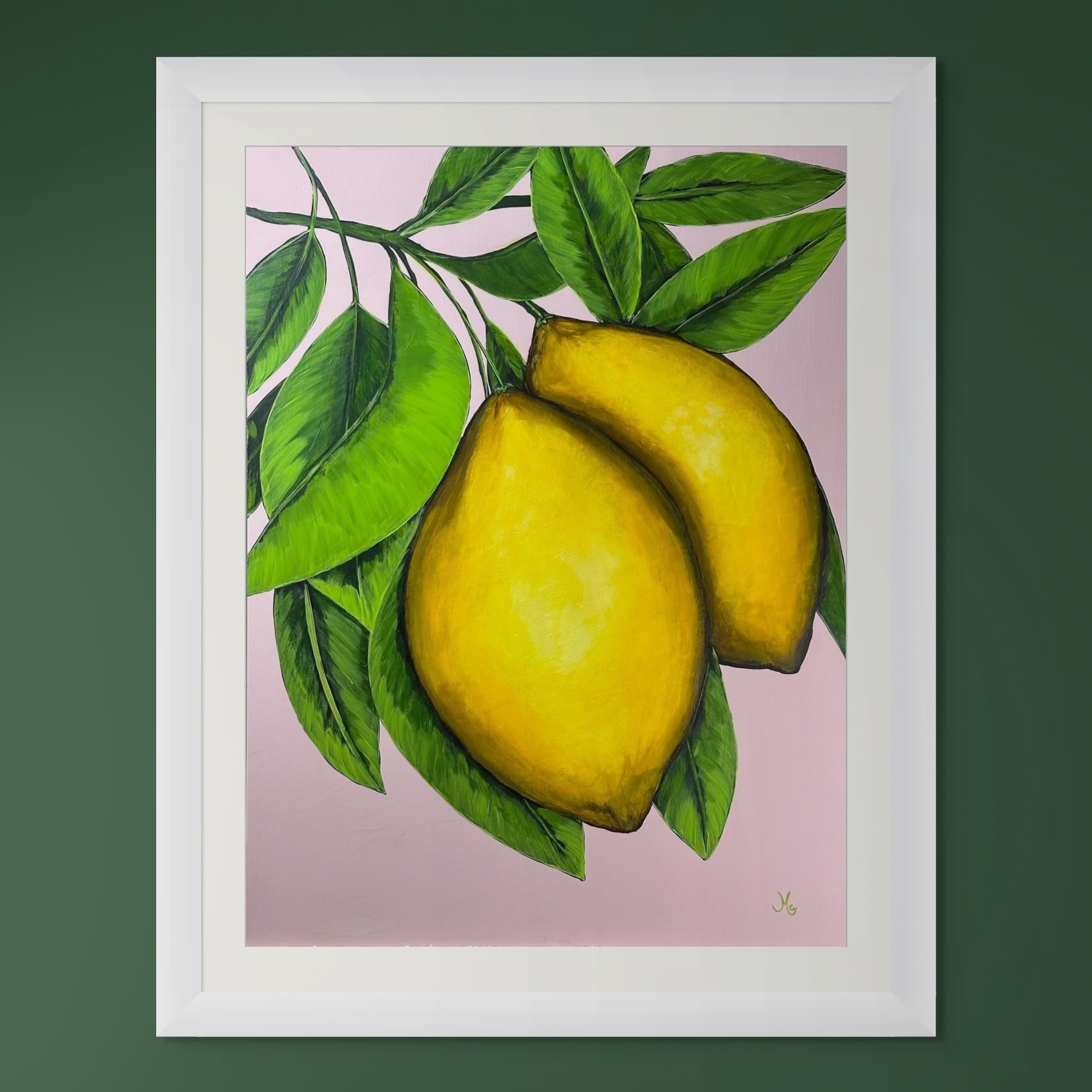 Two lemon pearls on rose