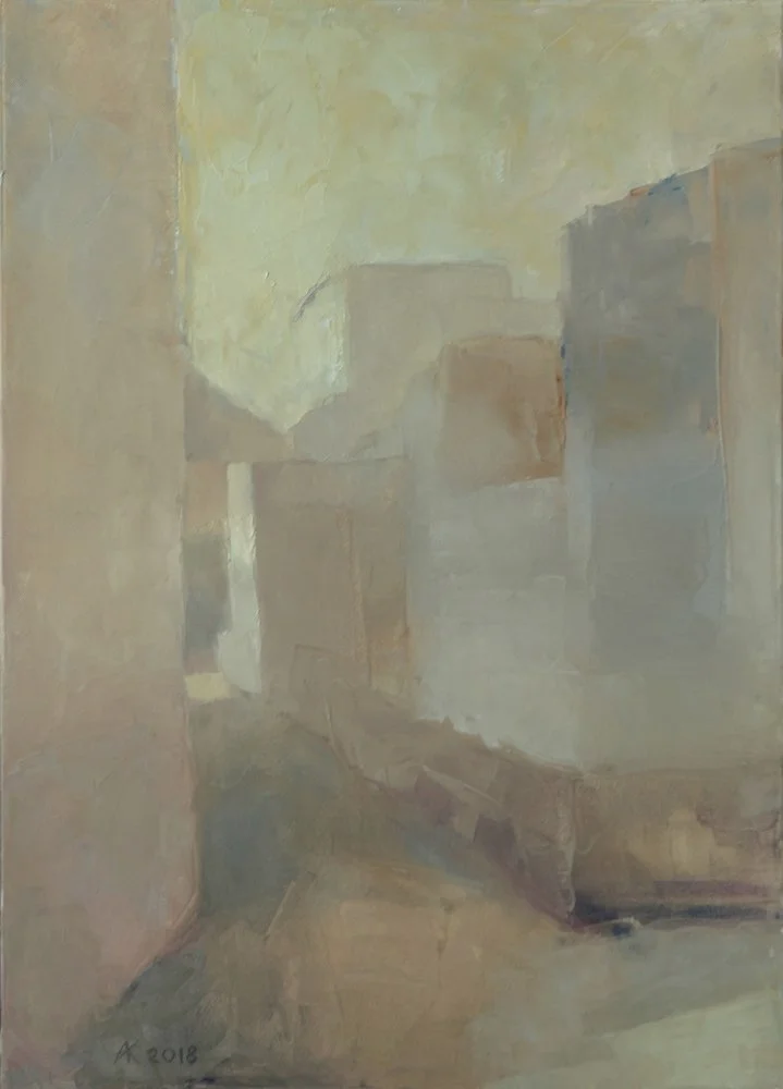 "About the light" 2018, 70x50, oil on canvas