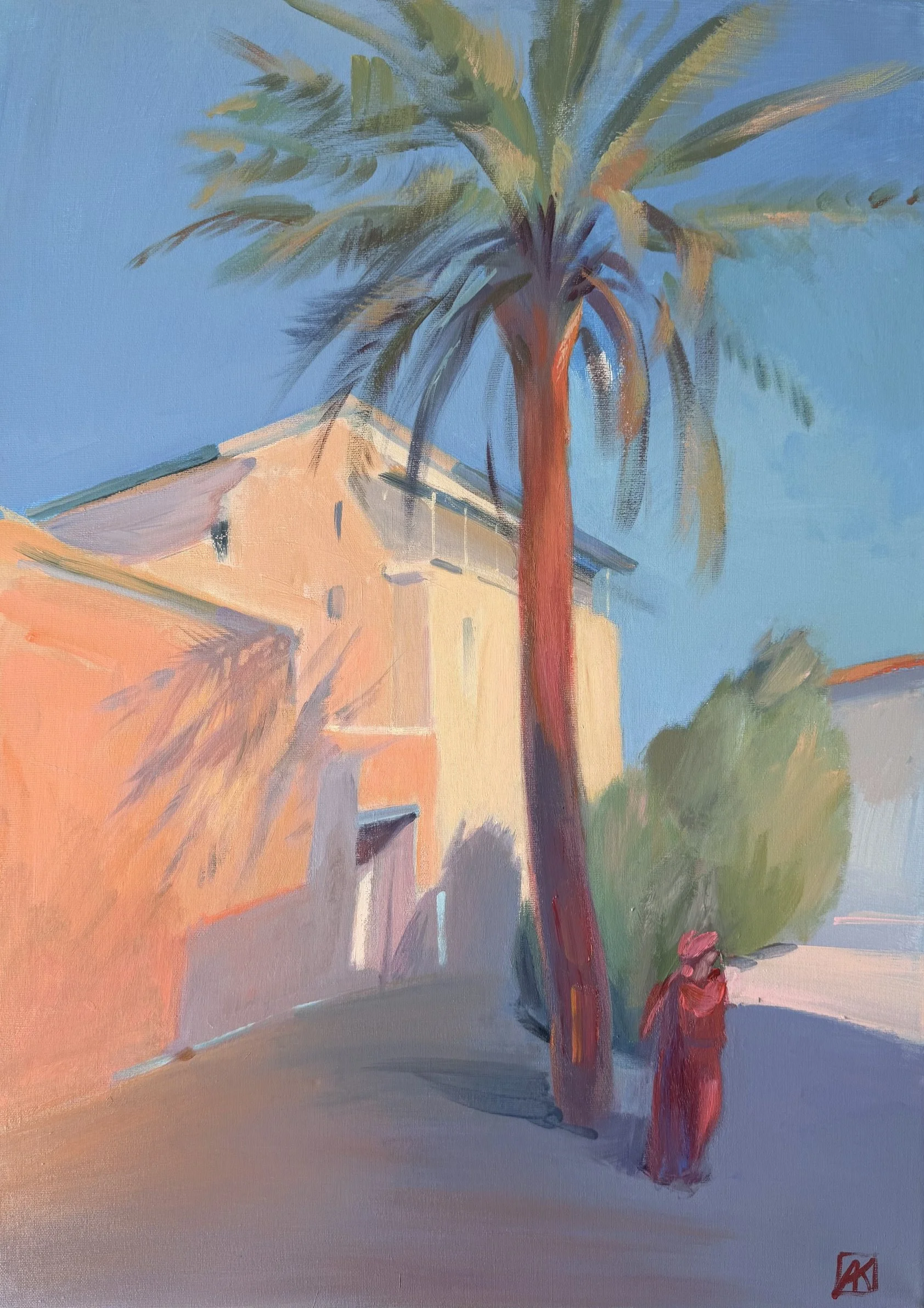 “Sun over the City” 2026, 90x120cm, (35,4 x47,2 in), acrylic on canvas
