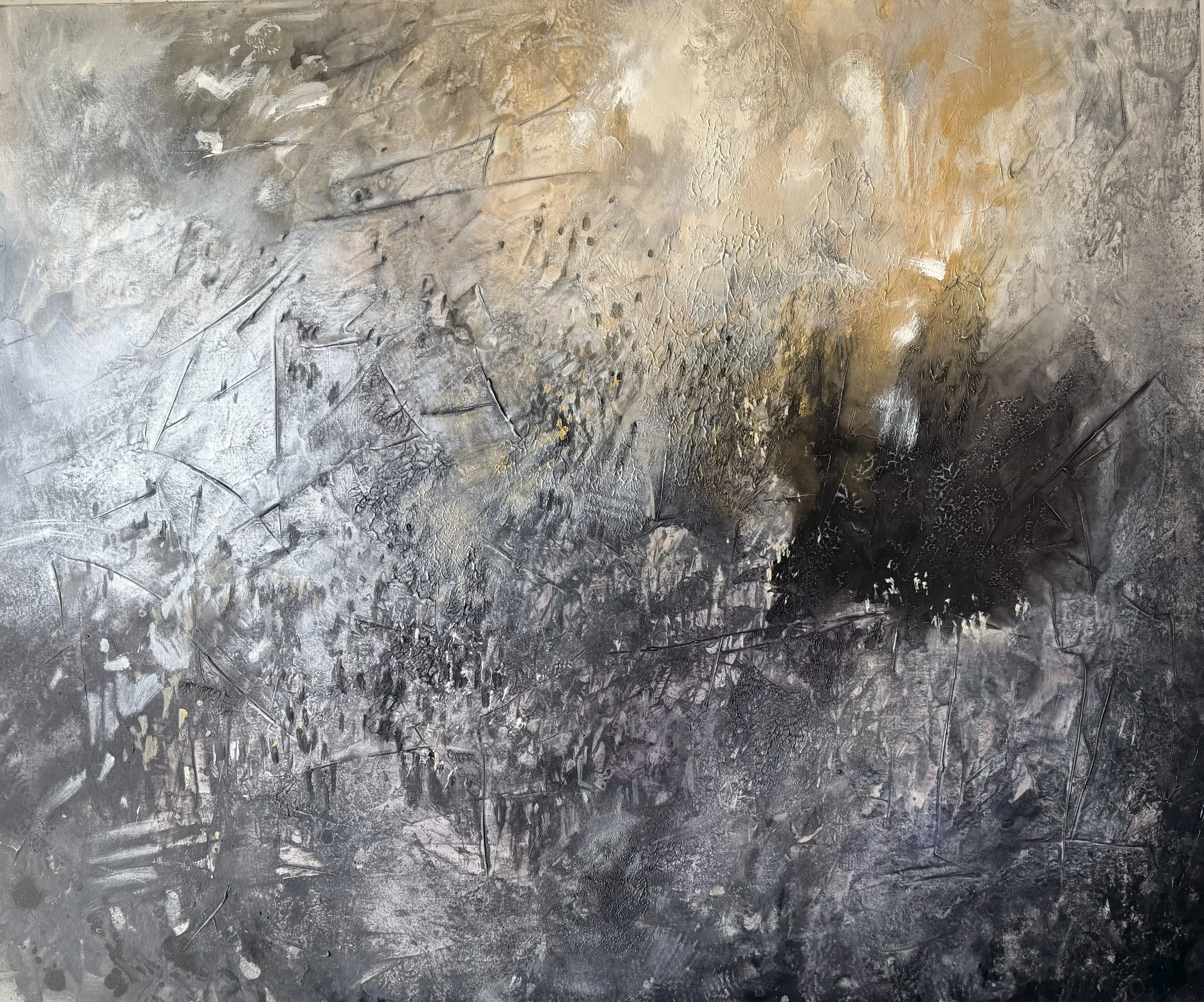 “Pardes” 2026, 100x120 cm, acrylic and mixed media on canvas