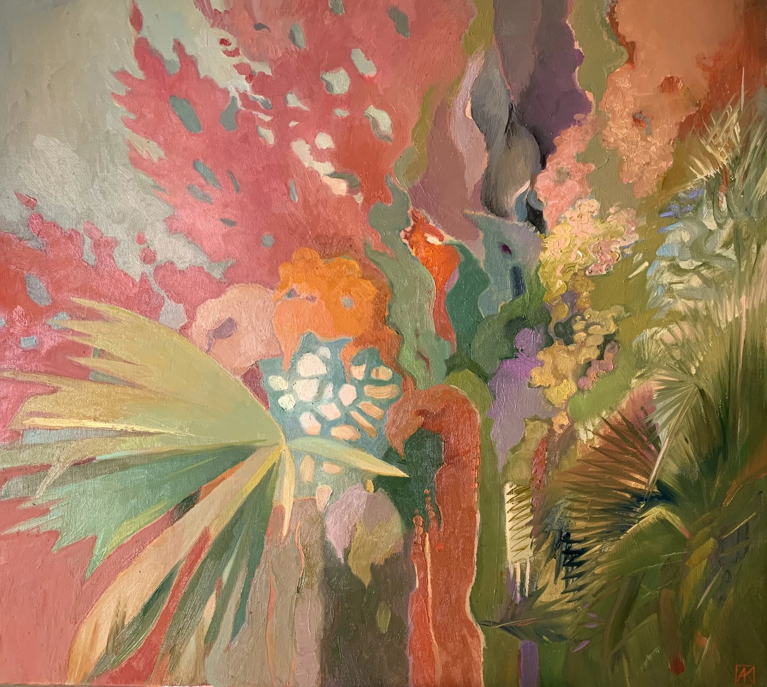 "Wandering around" (2023)
80x90, oil on linen