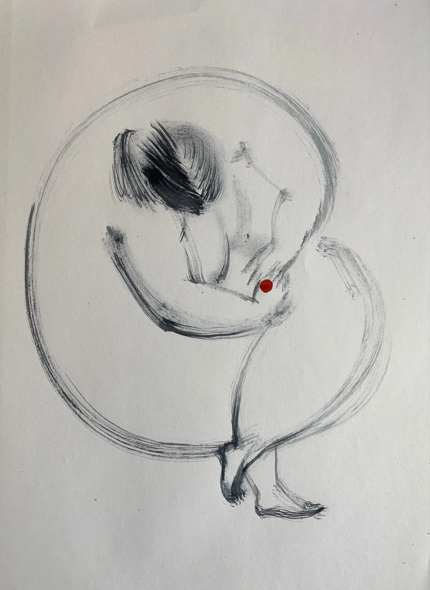 "A game" 
29,5x21cm, watercolor on paper