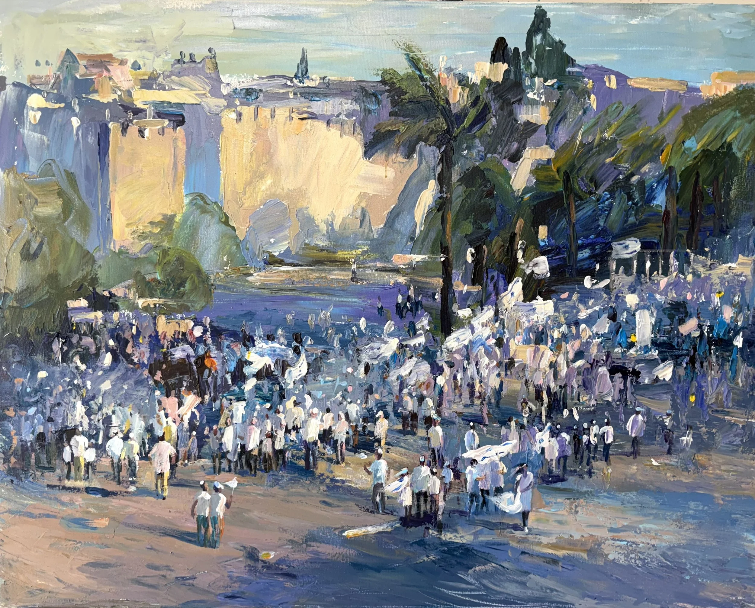 Yom Yerushalaim (Jerusalem Day) 100x80 cm,acrylic on canvas
