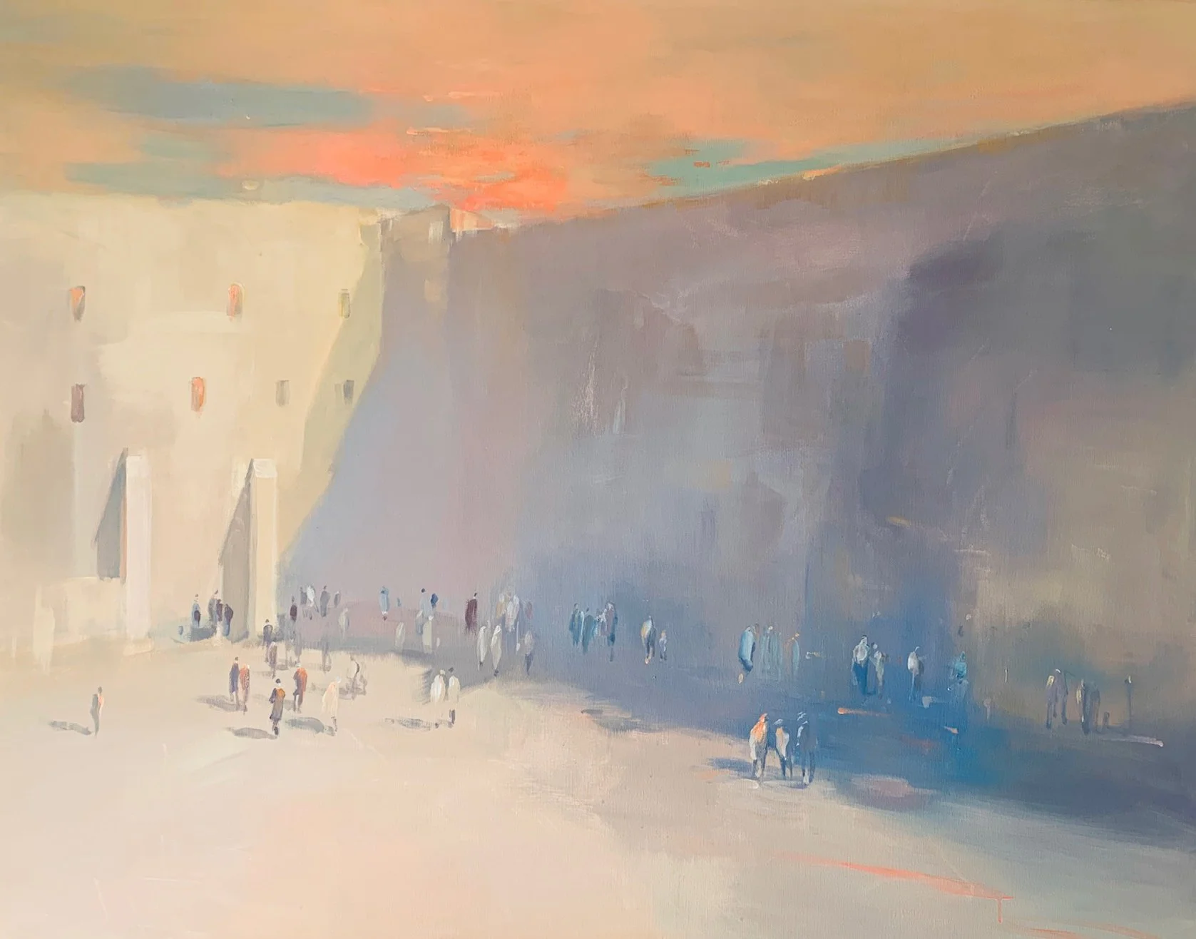 Between Light and Shadow 100x140cm, acrylic on canvas