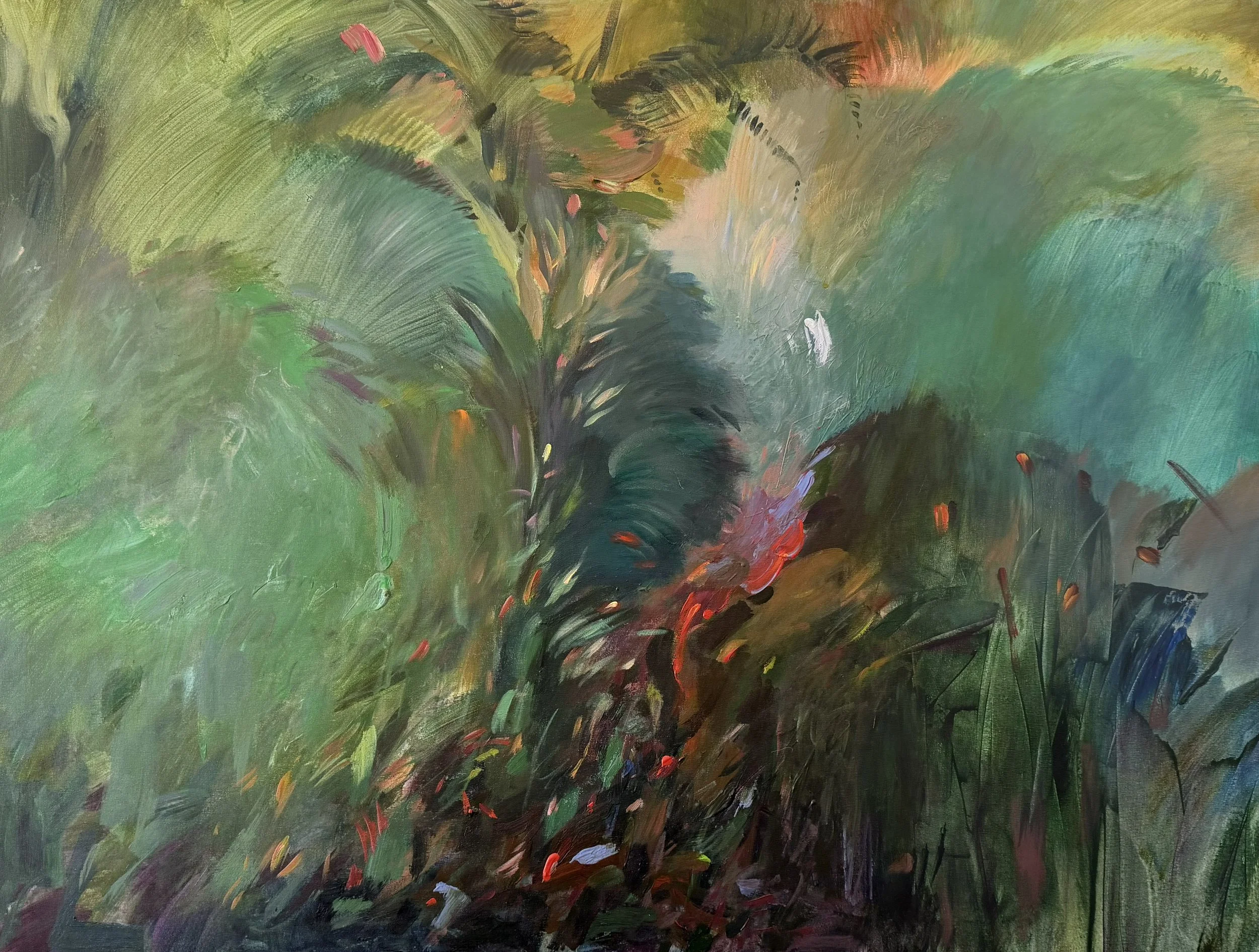 The First Garden 2026, 90x120 cm (35.4x47,2 in). acrylic on canvas
