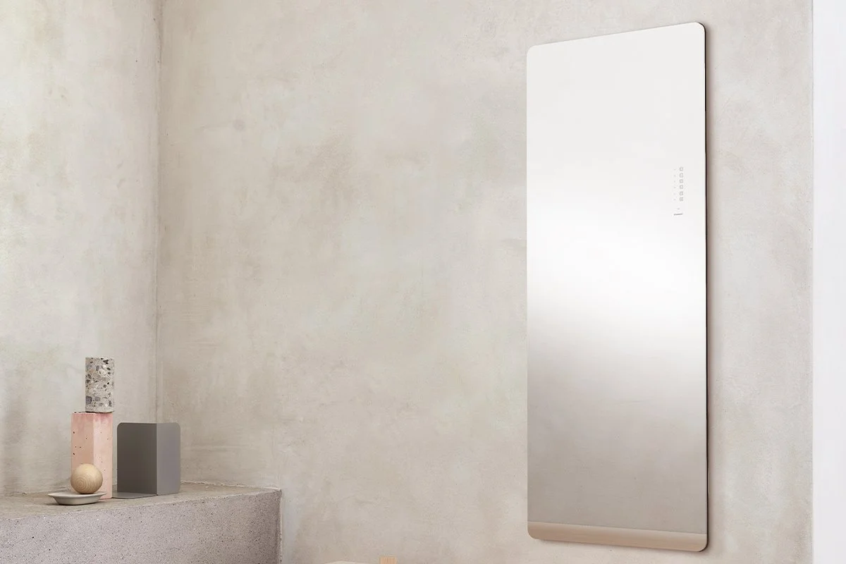 E-mirror ηλεκτρικο διακοσμητικό καλοριφέρ κάθετης τοποθέτησης, καθρέφτης.