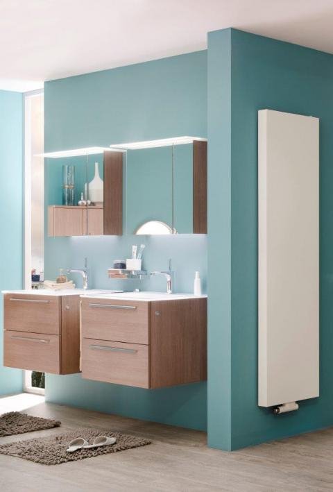 Tinos διακοσμητικό καλοριφέρ, κάθετης τοποθέτησης, χρώματος λευκό, ιδανικό για μπάνιο