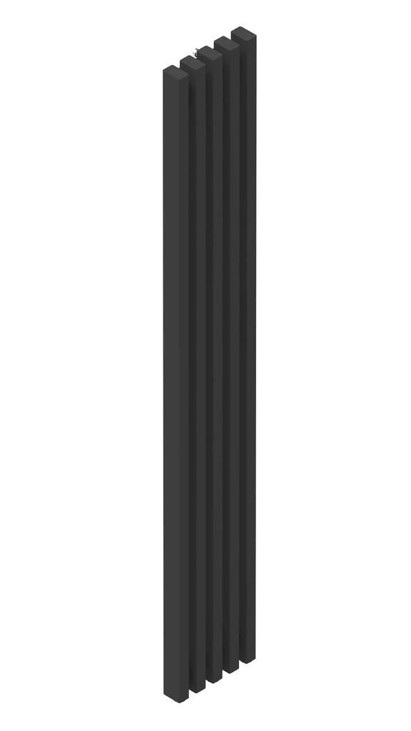 Inaf διακοσμητικό καλοριφέρ, κάθετης τοποθέτησης, χρώματος μαύρο, ιδανικό για σαλόνι