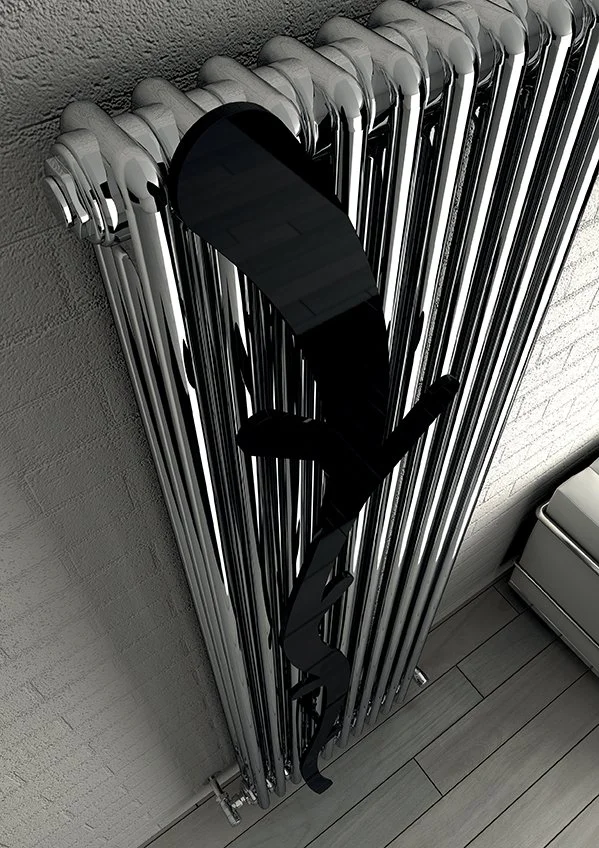 Tesi 3 διακοσμητικό καλοριφέρ, κάθετης τοποθέτησης, χρώματος χρώμιο, αξεσουάρ