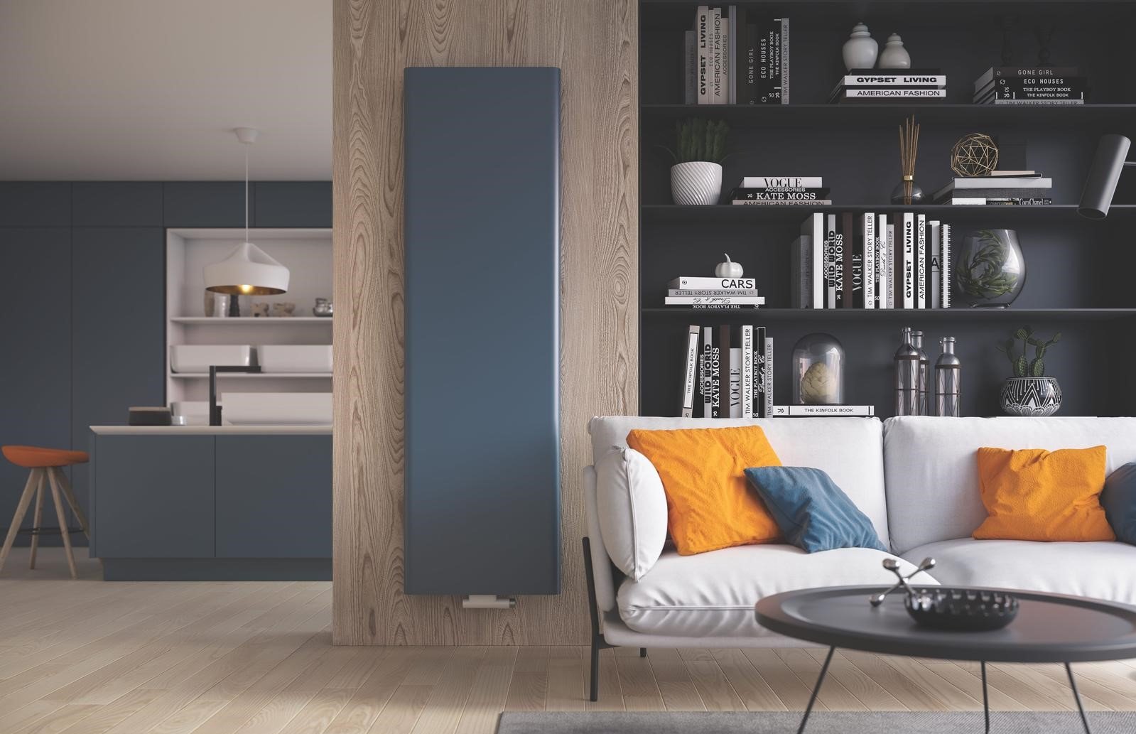 Paros διακοσμητικό καλοριφέρ, κάθετης τοποθέτησης, χρώματος ανθρακί, ιδανικό για σαλόνι