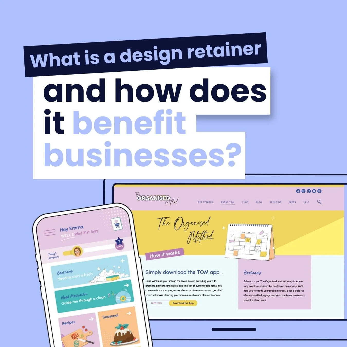 What is a design retainer and how does it benefit businesses?