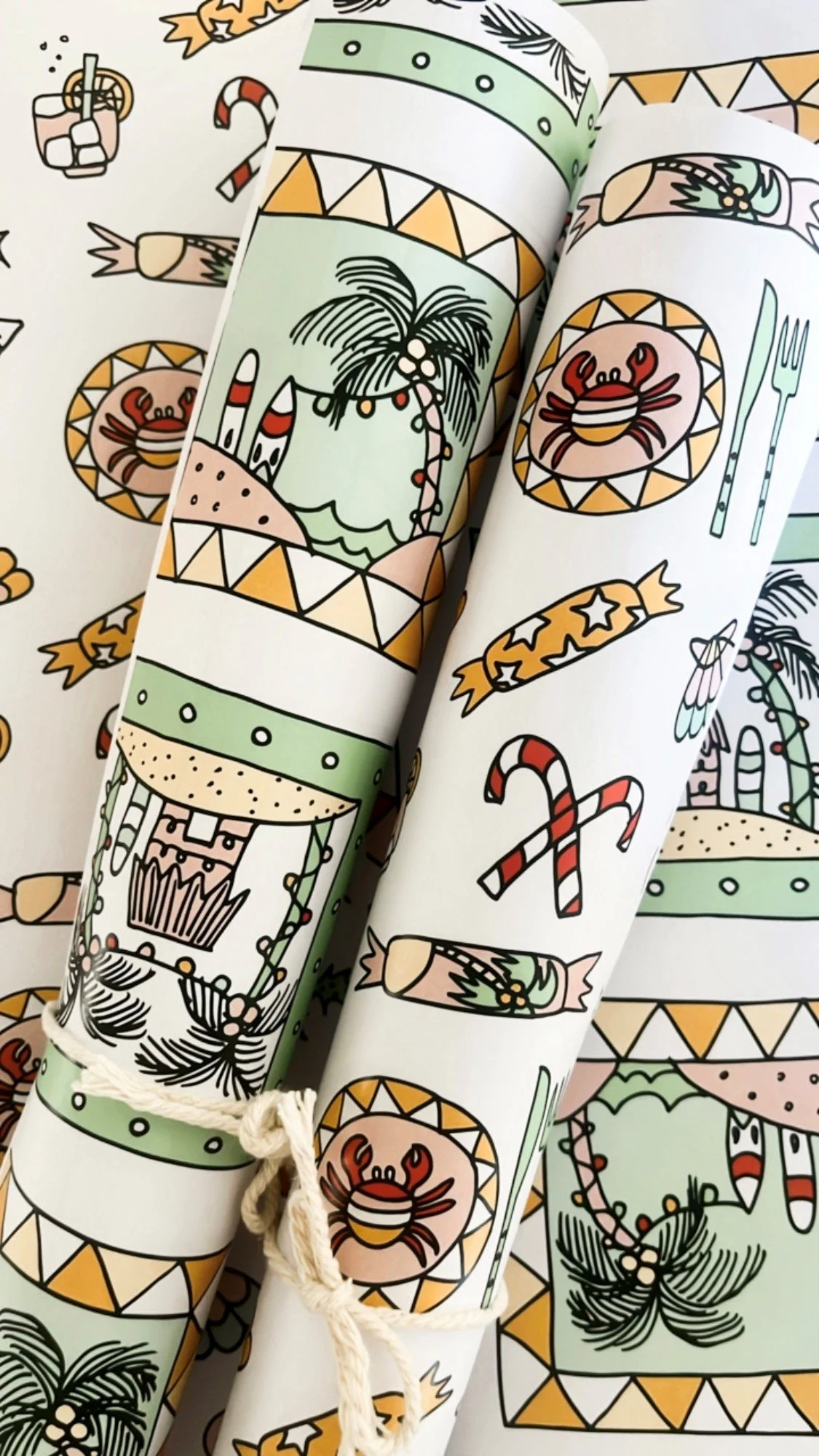 Christmas wrapping paper rolls — Lulu Pawlik