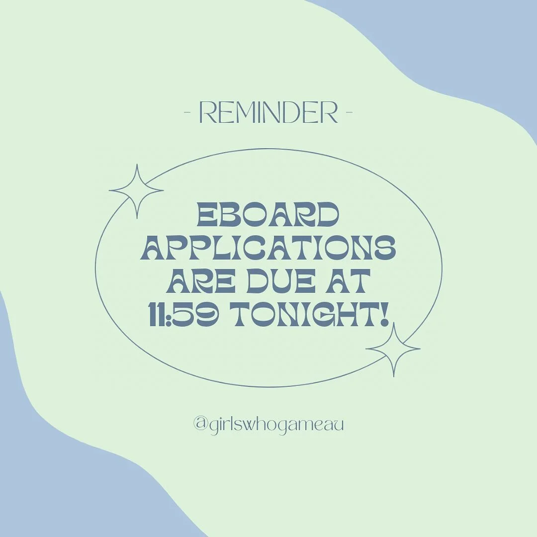 Happy New Years Everyone! Don&rsquo;t forget to submit your eboard applications by tonight! Can&rsquo;t wait to read them🤍
