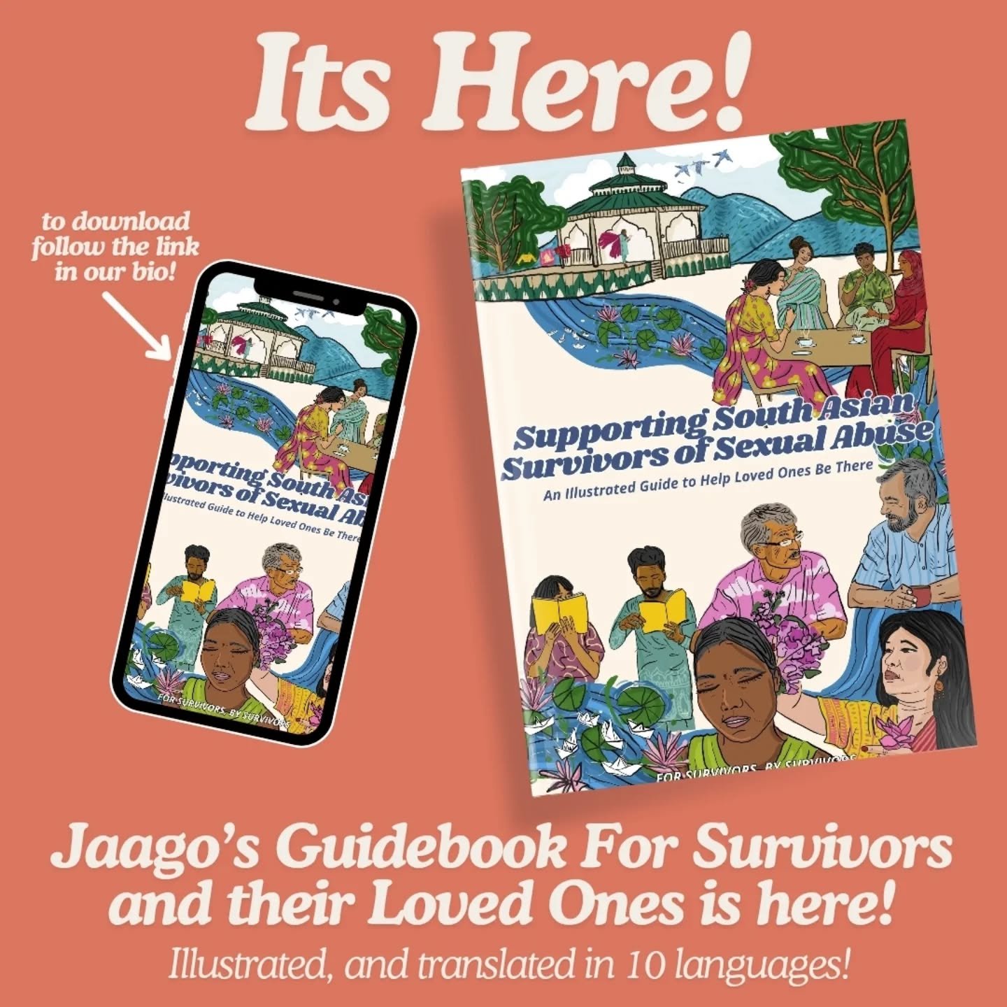 Attention community! 🎉🎉Our guidebook for survivors and their loved ones is ready to launch online. Follow the link in our bio to download your free copy.The guidebook is translated and comes in 11 languages! 

Through this guidebook, you will learn
