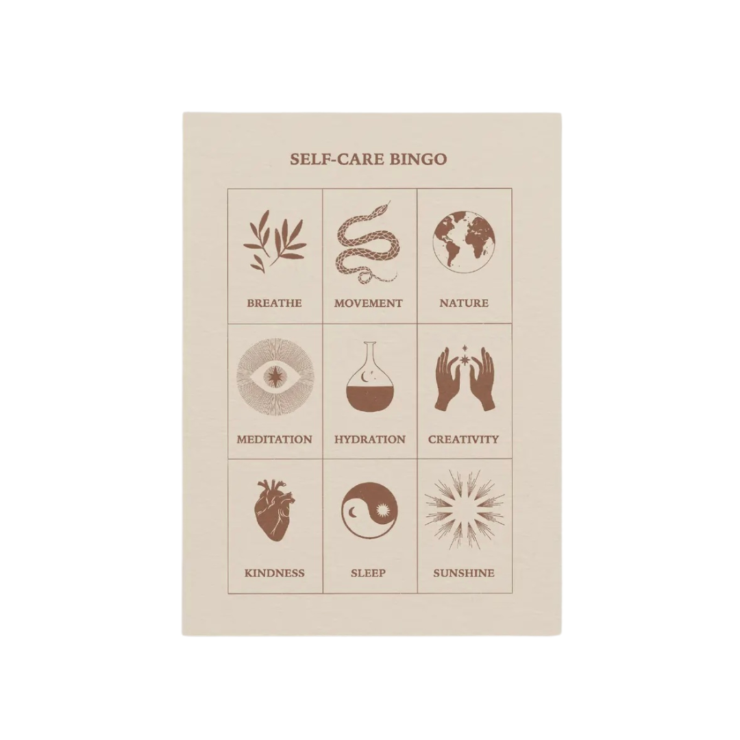 Self Care Bingo - Postcard