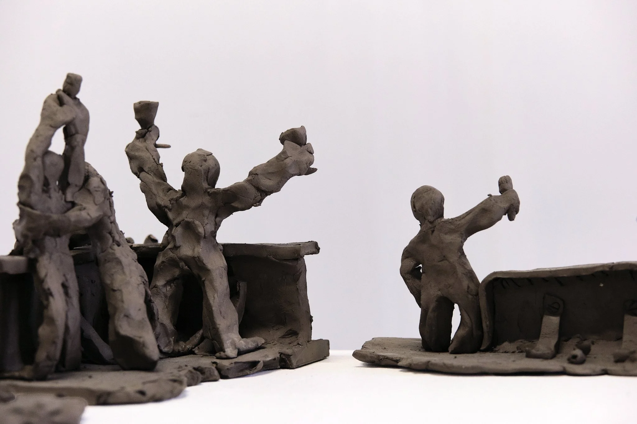 Détail of "Mud" - ceramic, 2023