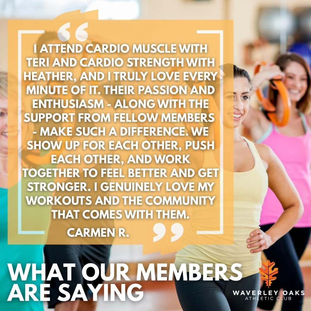 The energy. The encouragement. The results. 🔥

Classes like Cardio Muscle &amp; Cardio Strength are powered by passionate instructors and an even stronger community. 💪🫶

Come feel the difference @waverleyoaksathletic. 💯

If you haven&rsquo;t expe