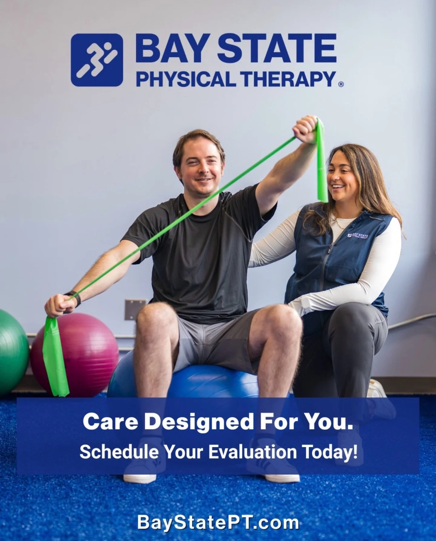 Stronger. More mobile. Back to doing what you love. 💪

Since 1995, Bay State Physical Therapy has been a trusted partner in recovery for the Greater Boston community - offering personalized care, innovative rehab techniques, and expert support every