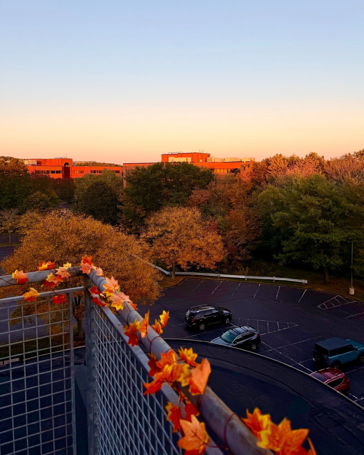 A little October glow to wrap up the day. 🍂🌇💫

📍Roof Deck at 271 Waverley Oaks Rd.