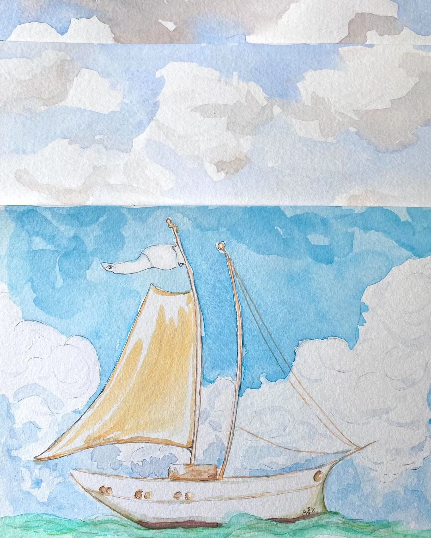 Sailing into the week and dreaming of cool sea breezes. 🌊