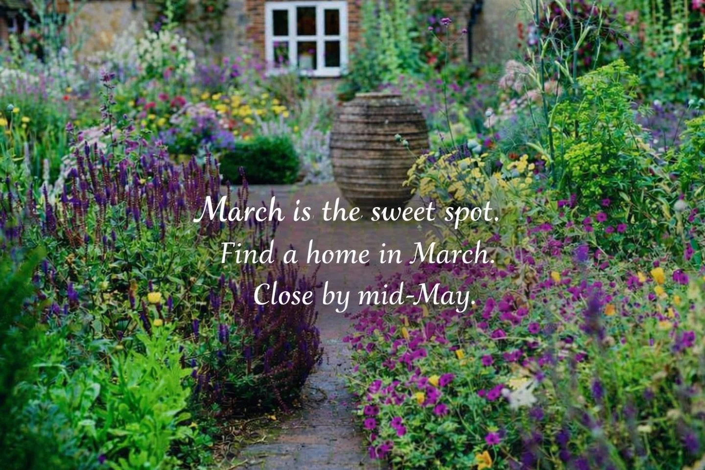 Timing matters &mdash; especially if summer in the Hudson Valley is the goal.

Here in the Hudson Valley, it typically takes about 7 weeks to close once a home is under contract.

Find your home in February &rarr; close in April.
Find your home in Ma